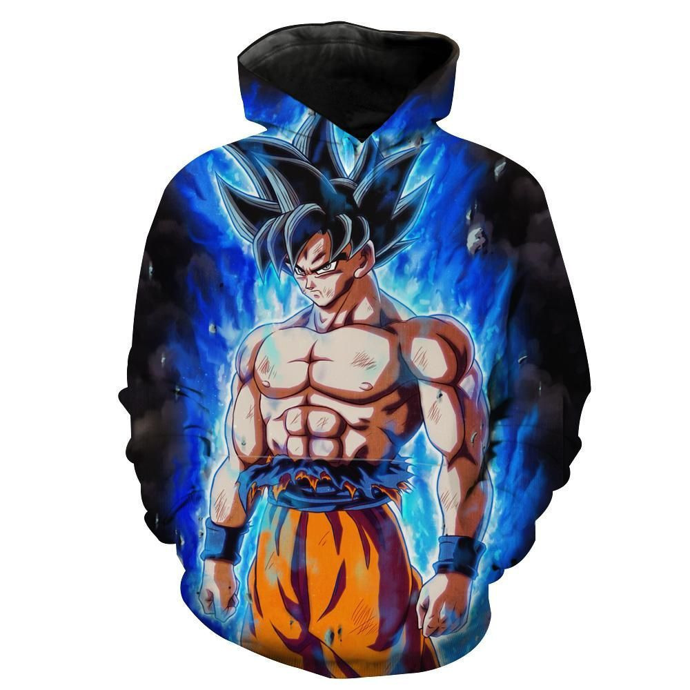 Ultra Instinct Goku Dragon Ball Super 3D All Over Print Hoodie, Zip Hoodie