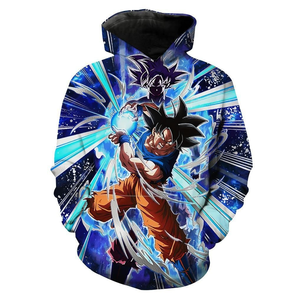 Ultra Instincts Goku Kamehameha 3D All Over Print Hoodie, Zip Hoodie