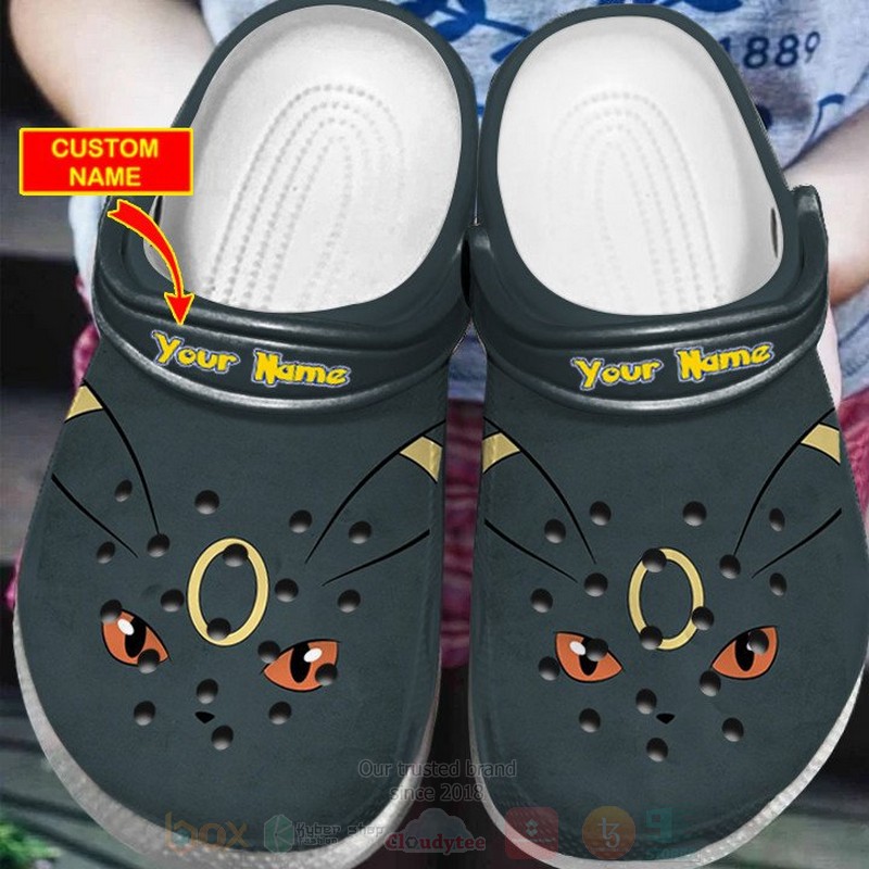 Umbreon Pokemon Anime Crocs Crocband Clogs Shoes Comfortable For Men Women and Kids