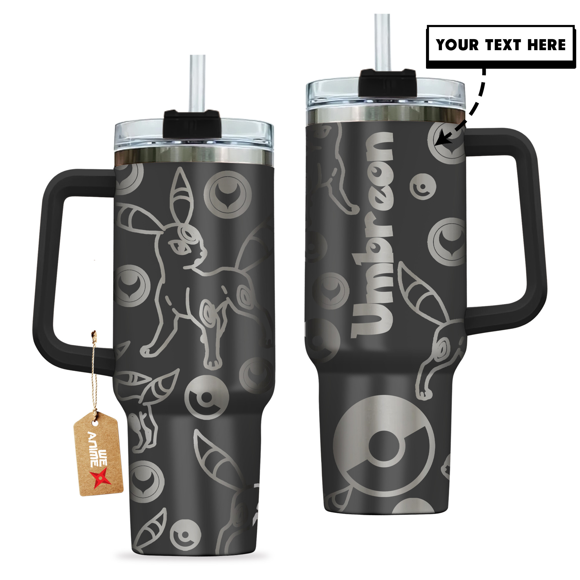 Umbreon Pokemon Anime Custom Stanley Cup 40 oz 30 oz Tumbler With HandleTVC2301141 - Image 2