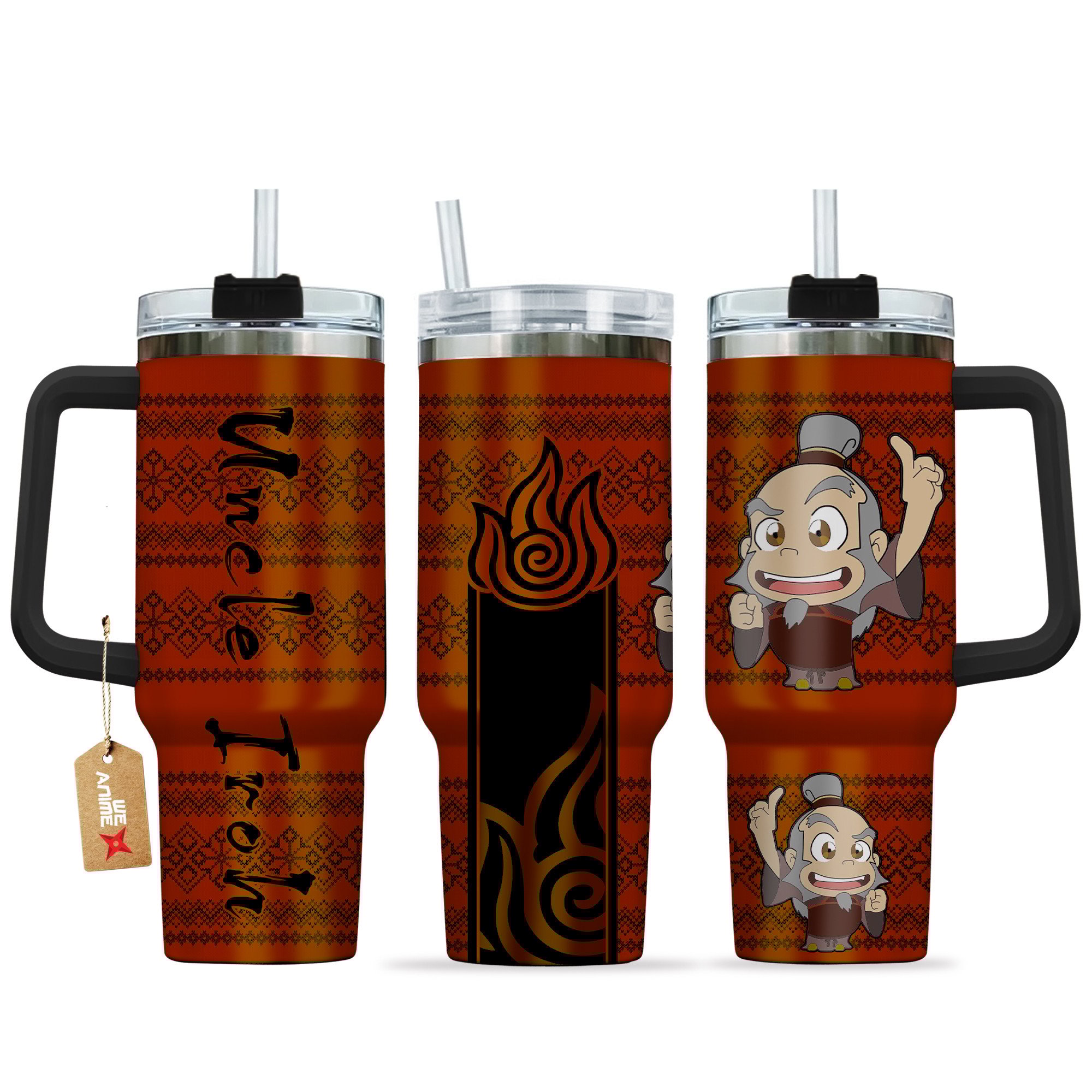 Uncle Iroh Avatar Anime Custom Stanley Cup 40 oz 30 oz Tumbler With HandleTVC2301162