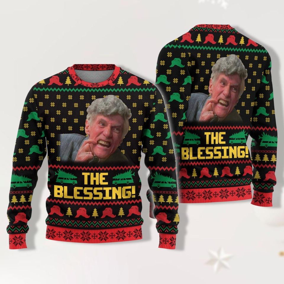 Uncle Lewis The Blessing Christmas Ugly Sweater, Christmas Vacation Sweater