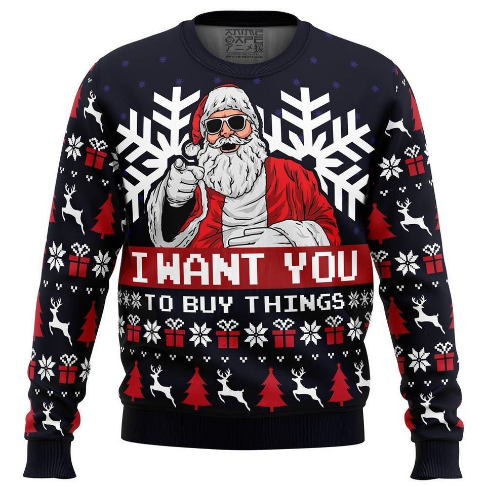 Uncle Santa Claus Ugly Christmas Sweatshirt Gift For Holiday