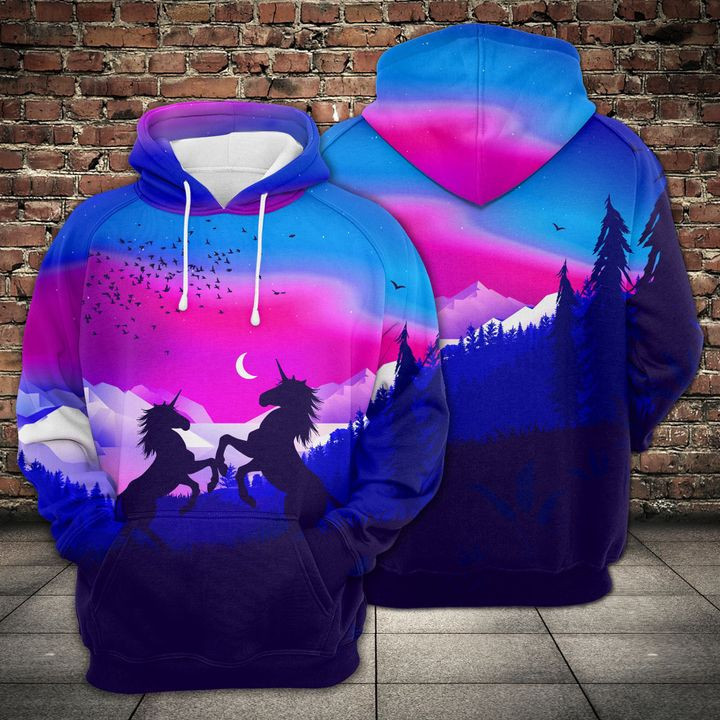 Unicorn 3D All Over Print Hoodie, Zip Hoodie