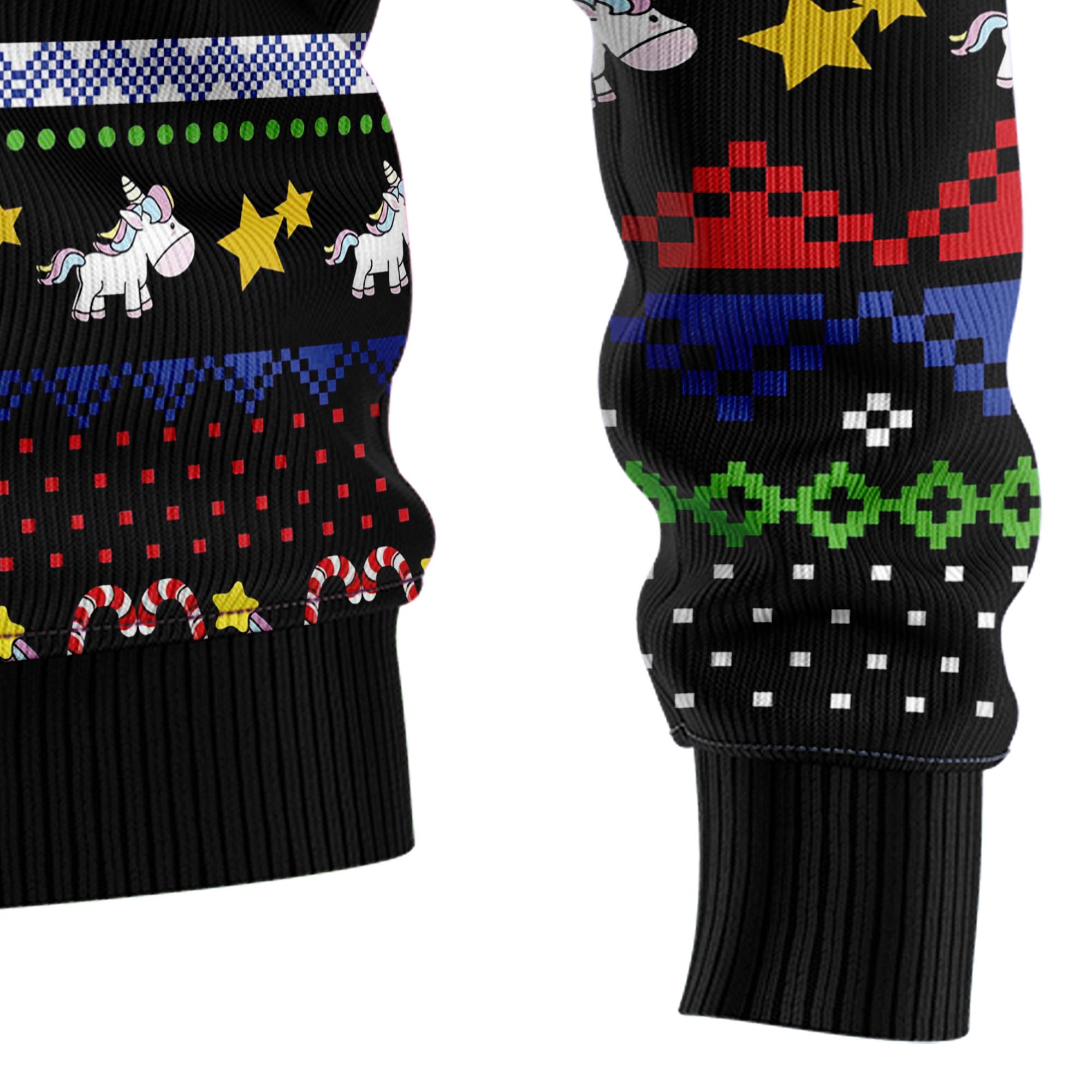 Unicorn Believing Christmas Ugly Christmas Sweater - Image 6