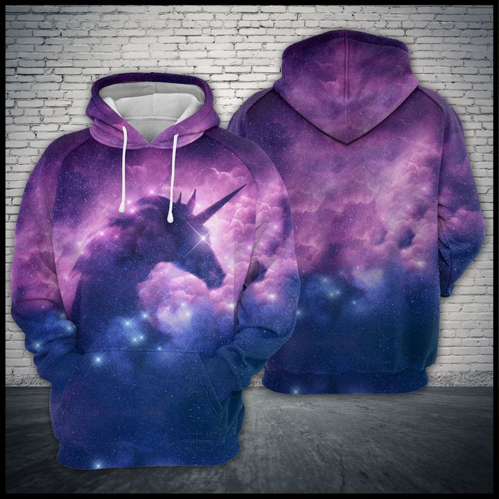 Unicorn Galaxy 3D All Over Print Hoodie, Zip Hoodie