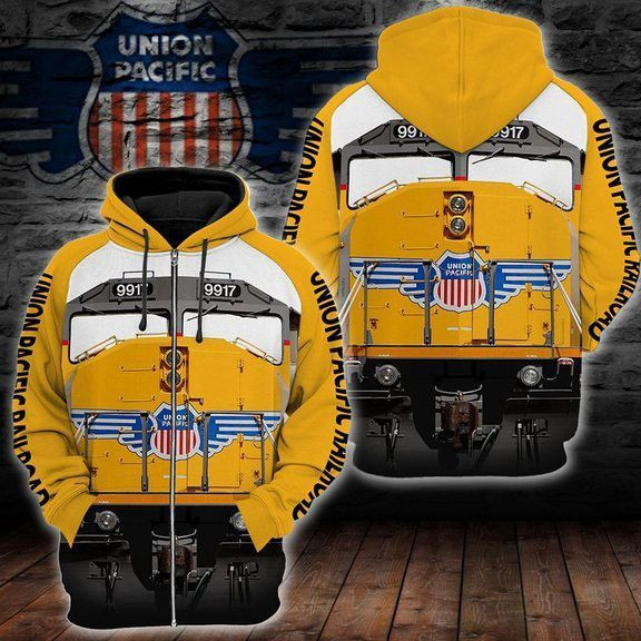 Union Pacific Driver 3D All Over Print Hoodie, Zip Hoodie