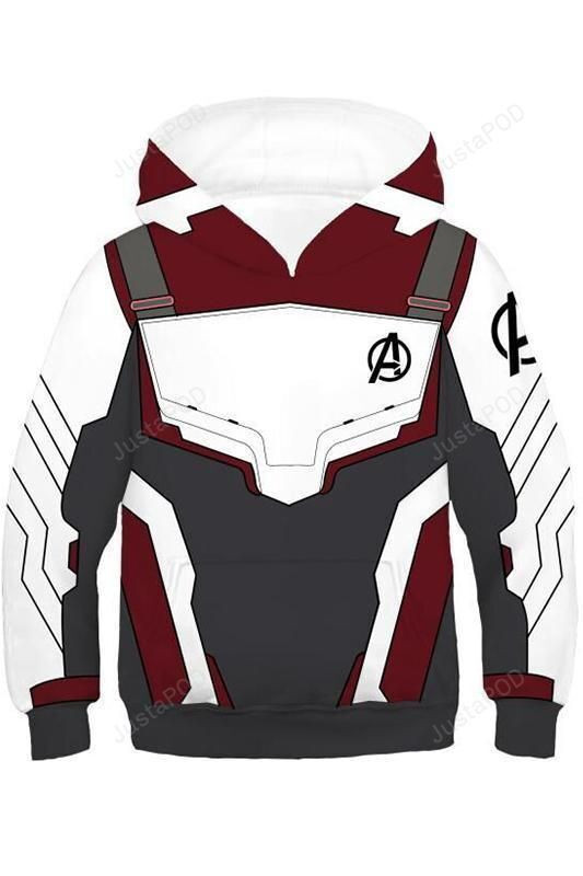 Unisex Avengers 4 Endgame Quantum Realm Sweatshirt Jacket Advanced Tech 3D All Over Print Hoodie, Zip Hoodie