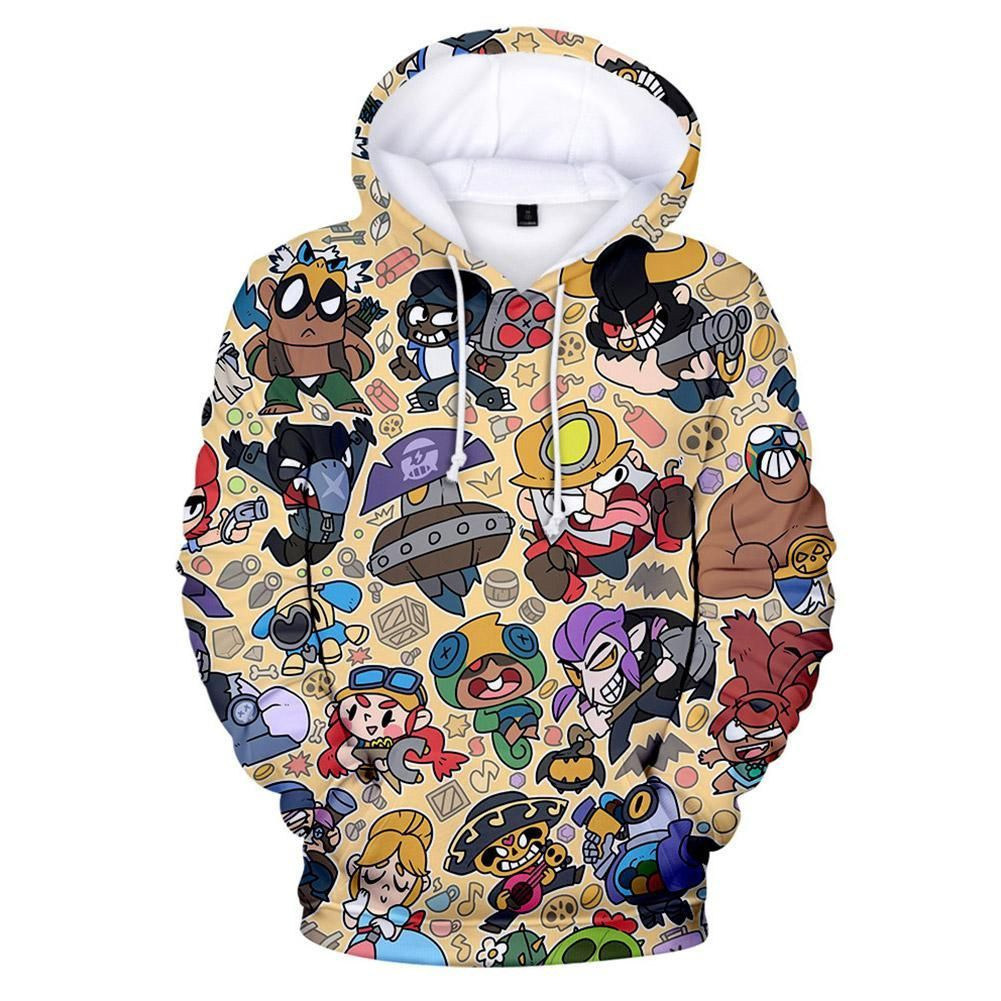 Unisex Brawl Stars 3D All Over Print Hoodie, Zip Hoodie