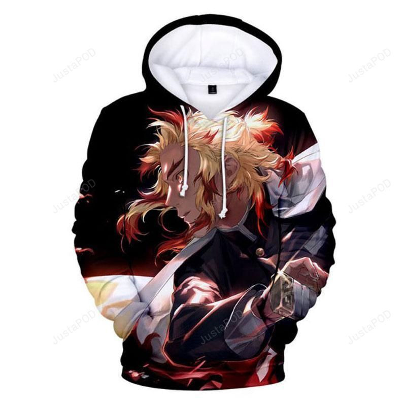 Unisex Demon Slayer 3D All Over Print Hoodie, Zip Hoodie
