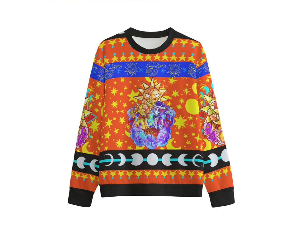 Unisex FNAF Moondrop and Sundrop Ugly Christmas Sweater
