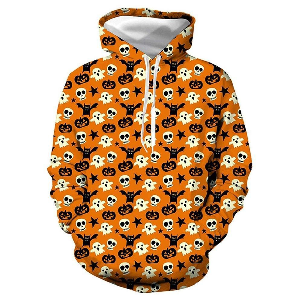 Unisex Halloween 3D All Over Print Hoodie, Zip Hoodie