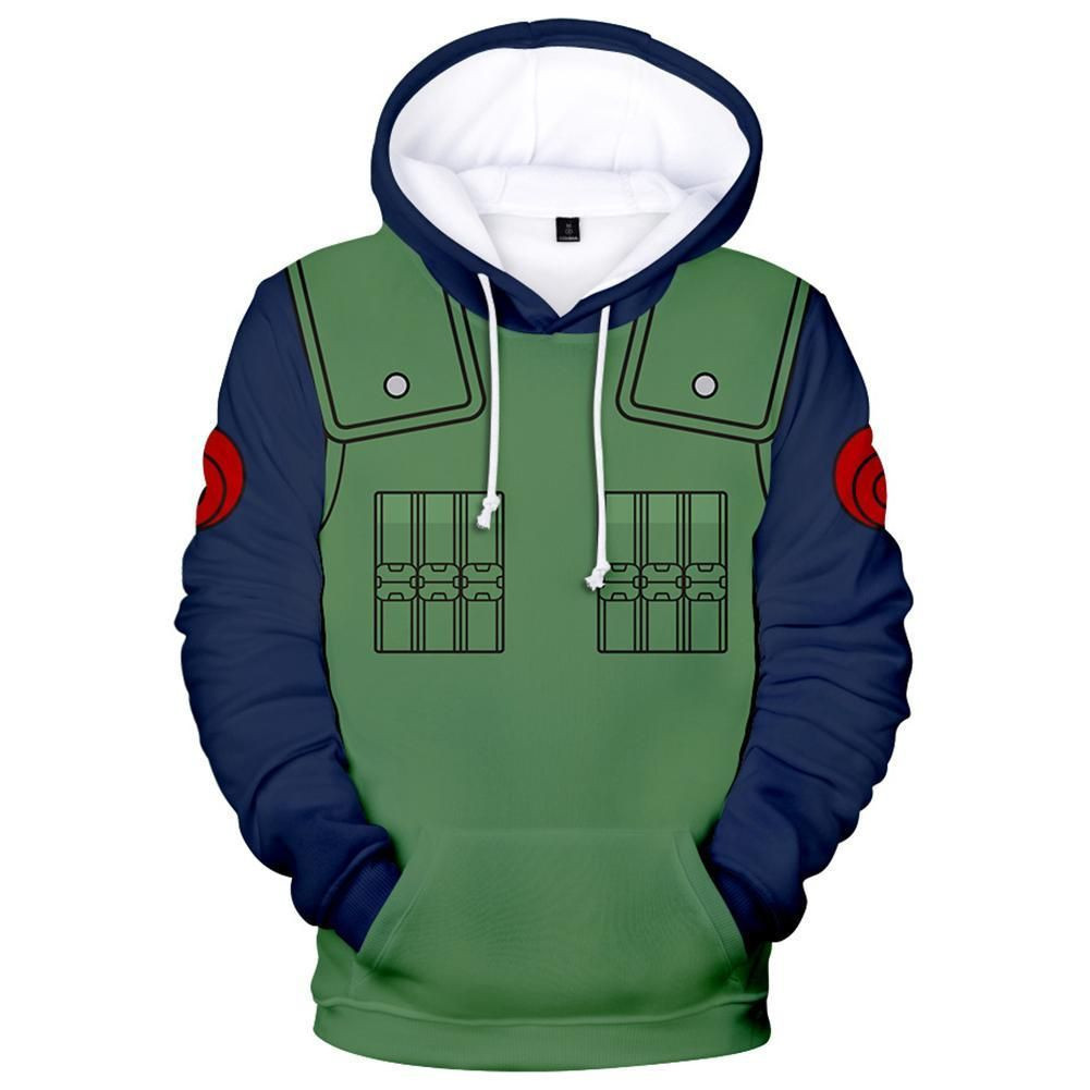Unisex Hatake Kakashi 3D All Over Print Hoodie, Zip Hoodie