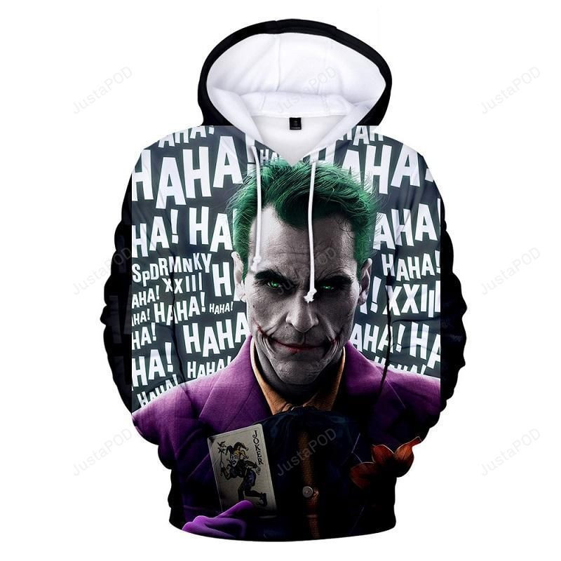 Unisex Joaquin Phoenix Joker 3D All Over Print Hoodie, Zip Hoodie