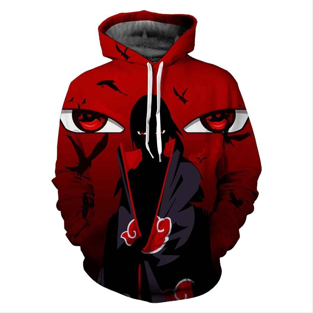 Unisex Uchiha Itachi 3D All Over Print Hoodie, Zip Hoodie