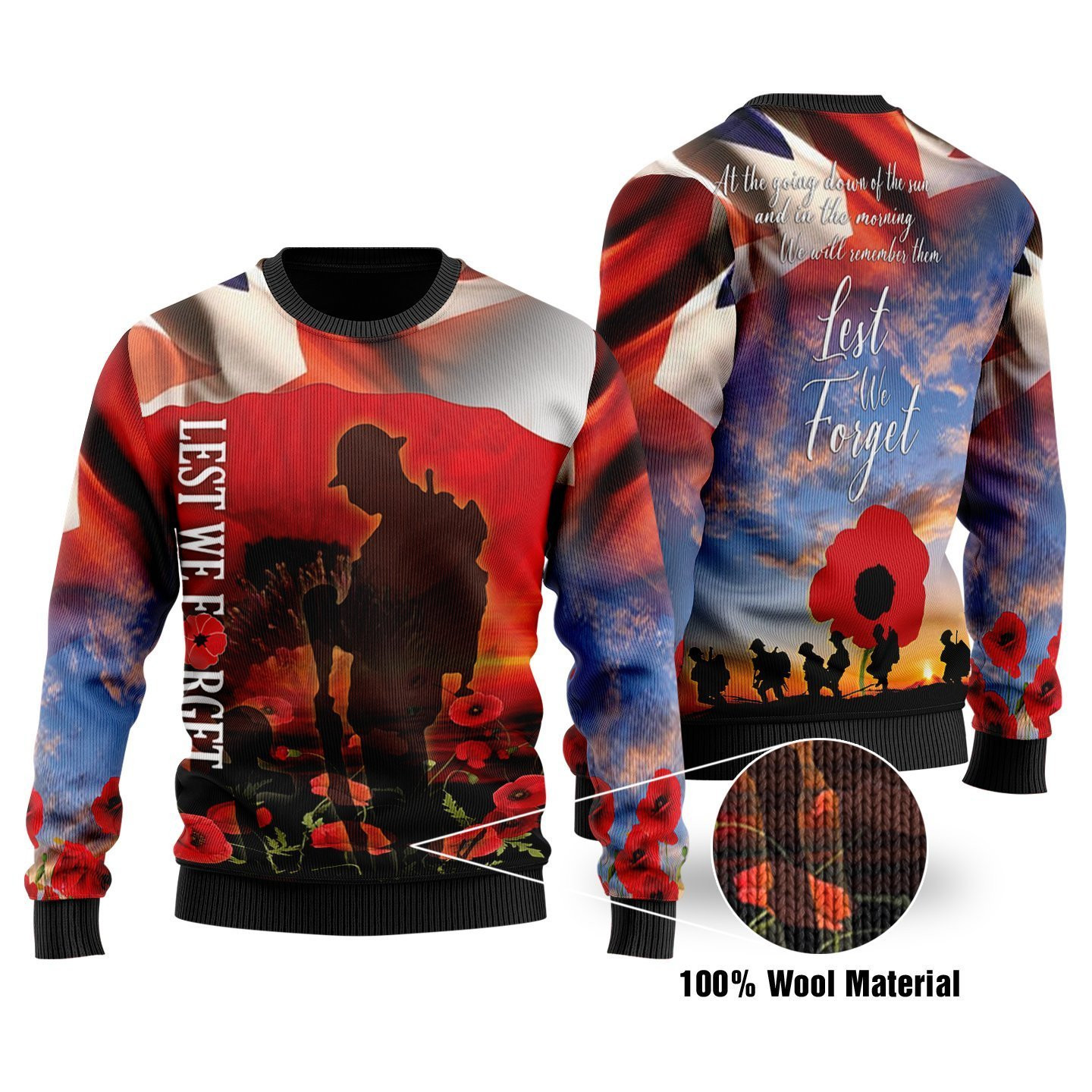 United Kingdom Veterans Ugly Christmas Sweater Adult 3D Funny Matching for family