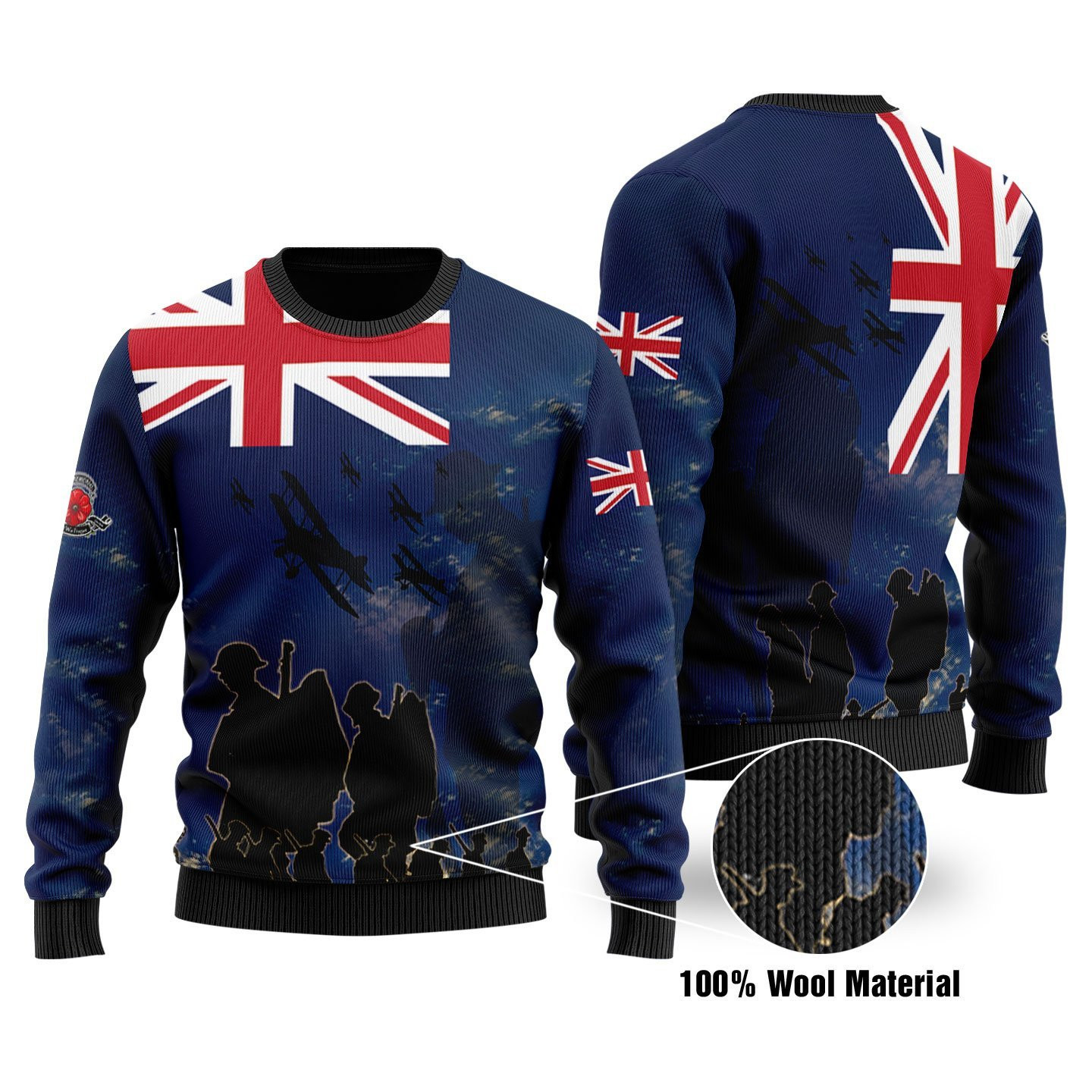 United Kingdom Veterans Ugly Christmas Sweater Adult 3D Funny Matching for family