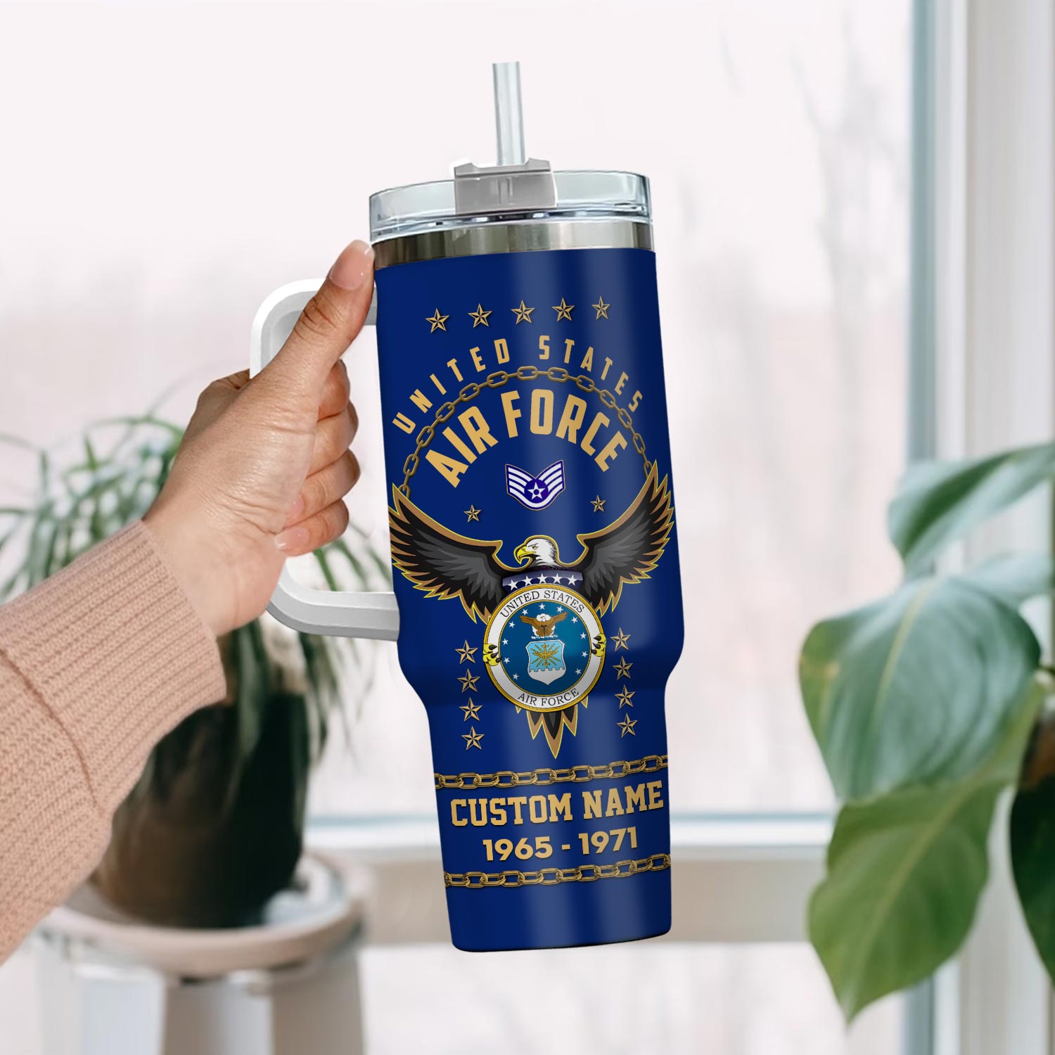 United States Air Force Badge Custom Stanley Cup 40 oz 30 oz Tumbler With HandleTVC2301760 - Image 2