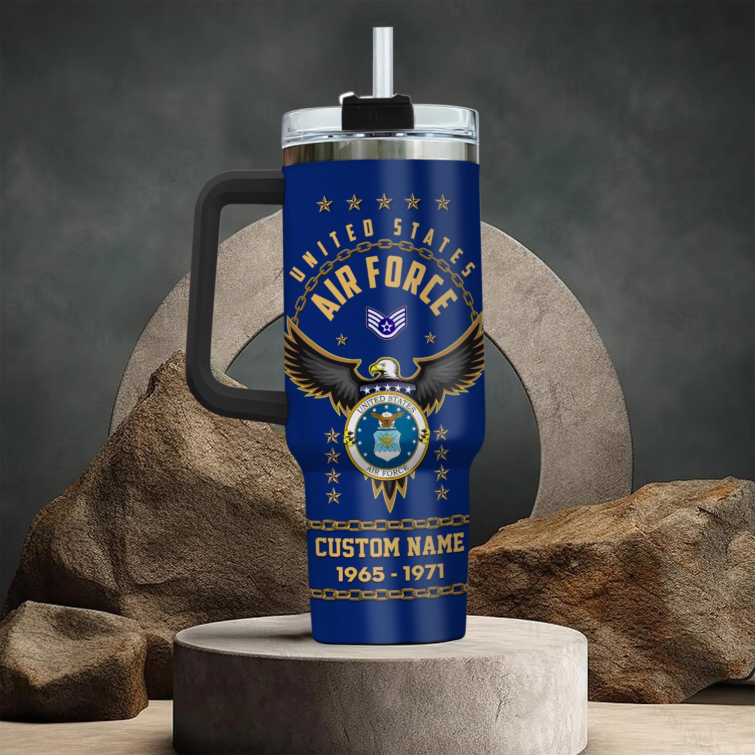 United States Air Force Badge Custom Stanley Cup 40 oz 30 oz Tumbler With HandleTVC2301760 - Image 3