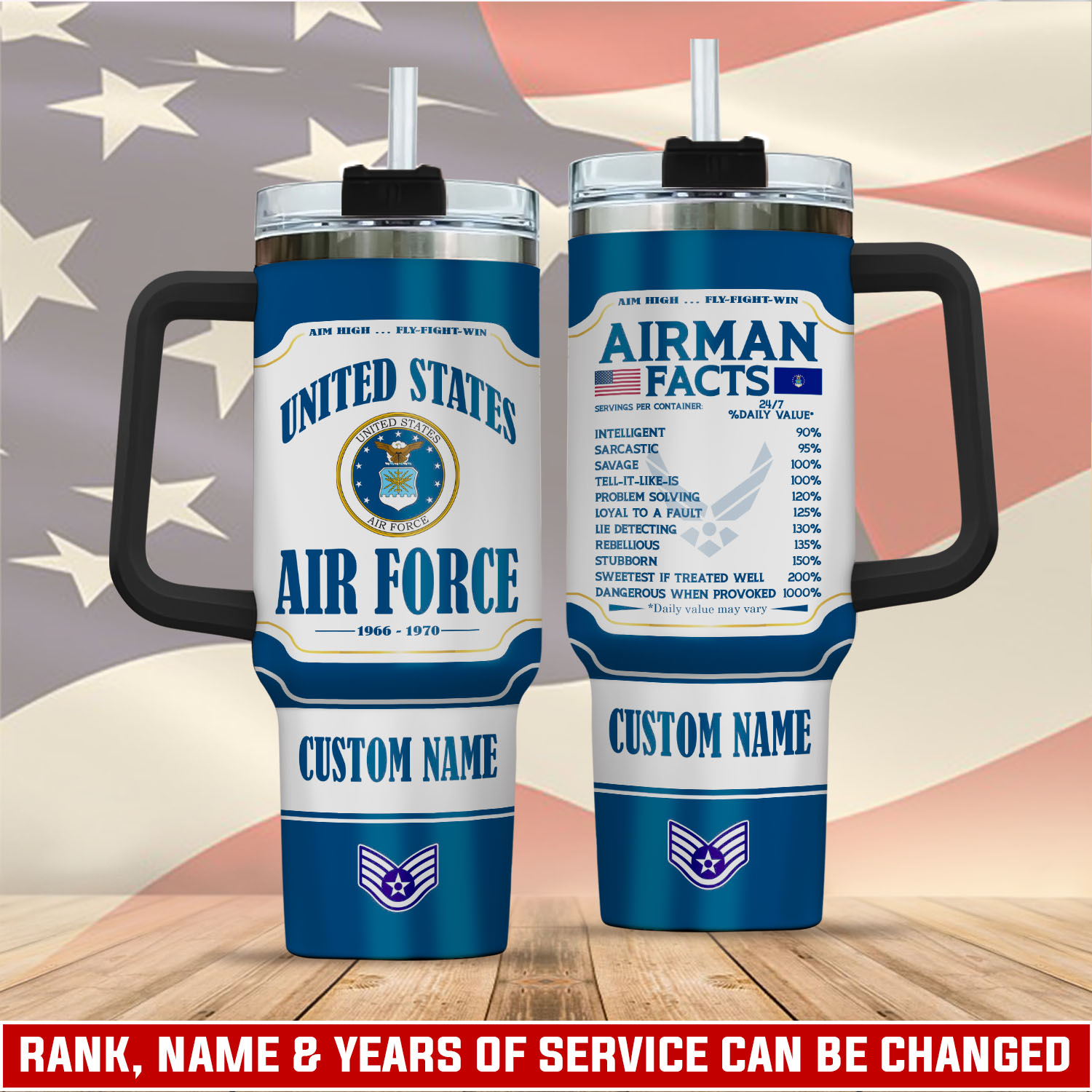 United States Air Force Custom Stanley Cup 40 oz 30 oz Tumbler With HandleTVC2301111