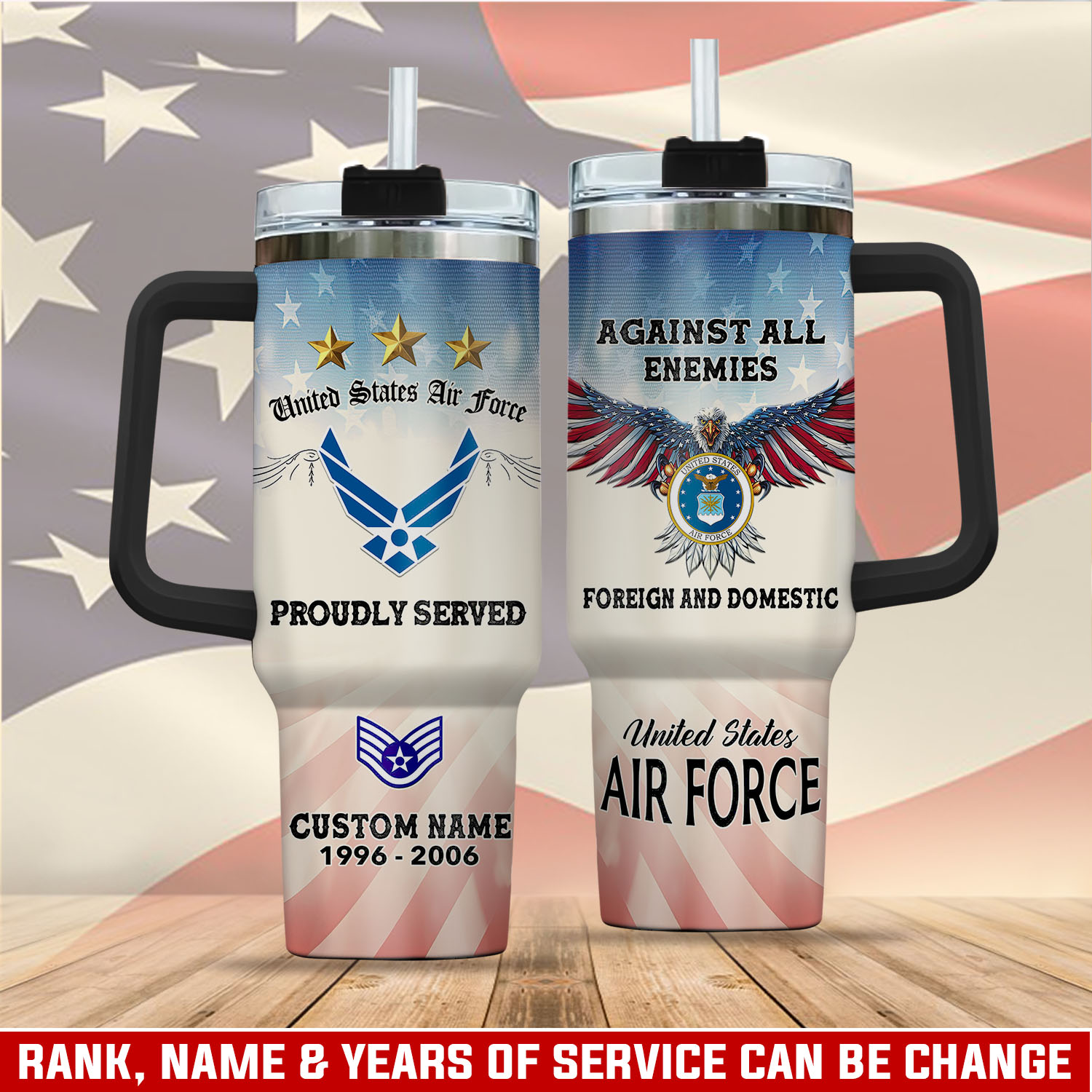 United States Air Force Custom Stanley Cup 40 oz 30 oz Tumbler With HandleTVC2301111