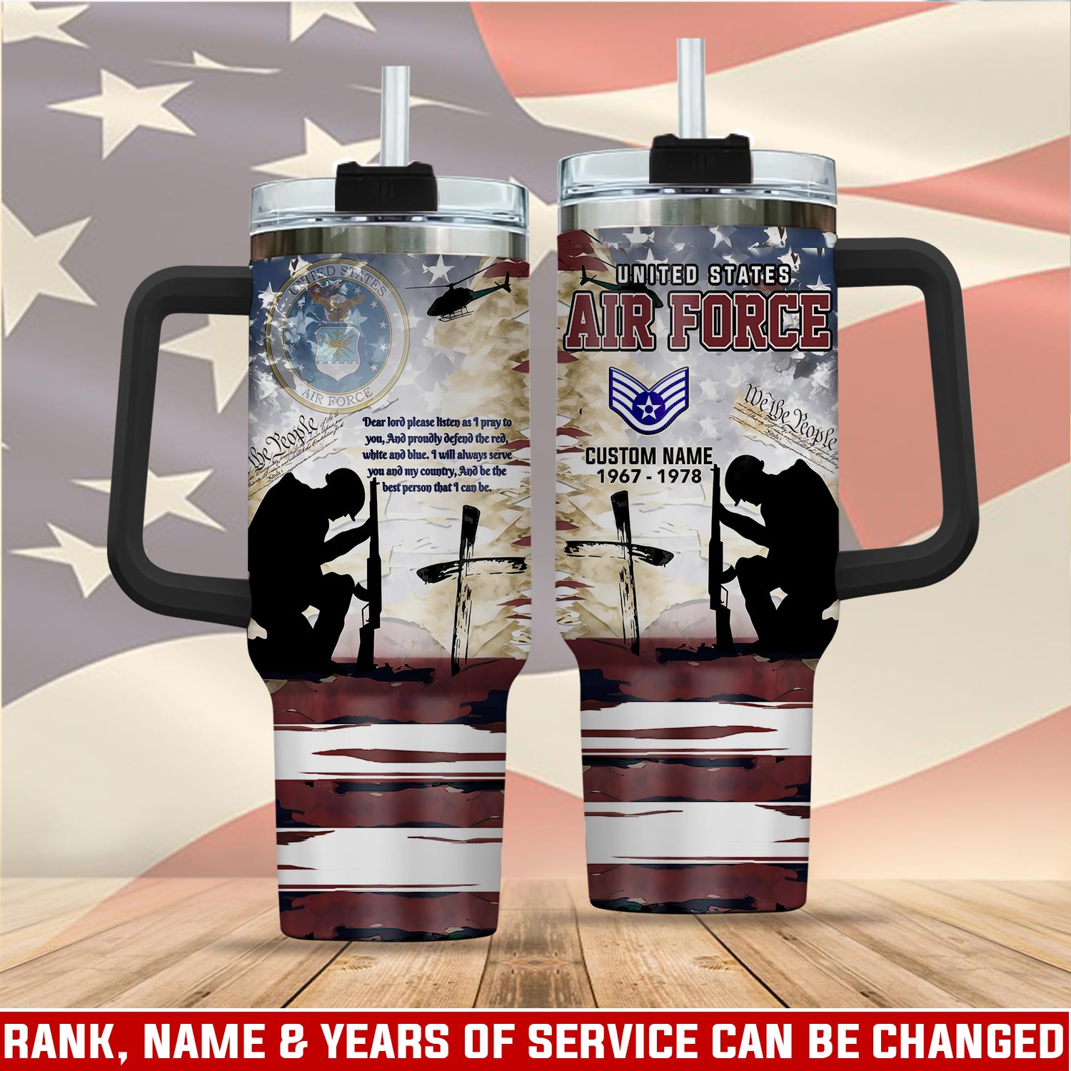 United States Air Force Custom Stanley Cup 40 oz 30 oz Tumbler With HandleTVC2301112