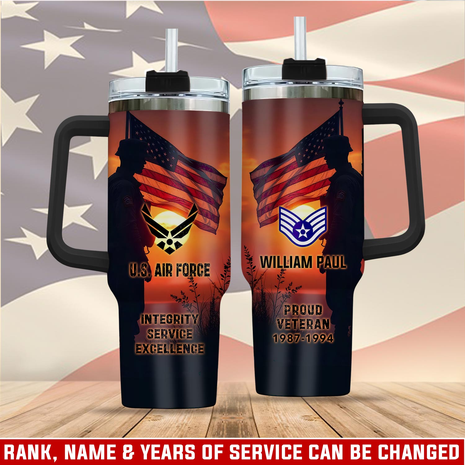 United States Air Force Custom Stanley Cup 40 oz 30 oz Tumbler With HandleTVC2301113