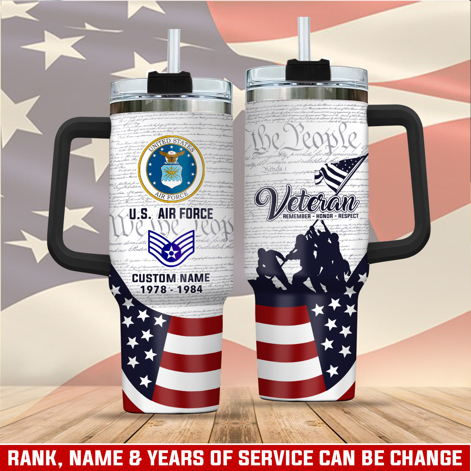 United States Air Force Custom Stanley Cup 40 oz 30 oz Tumbler With HandleTVC2301113