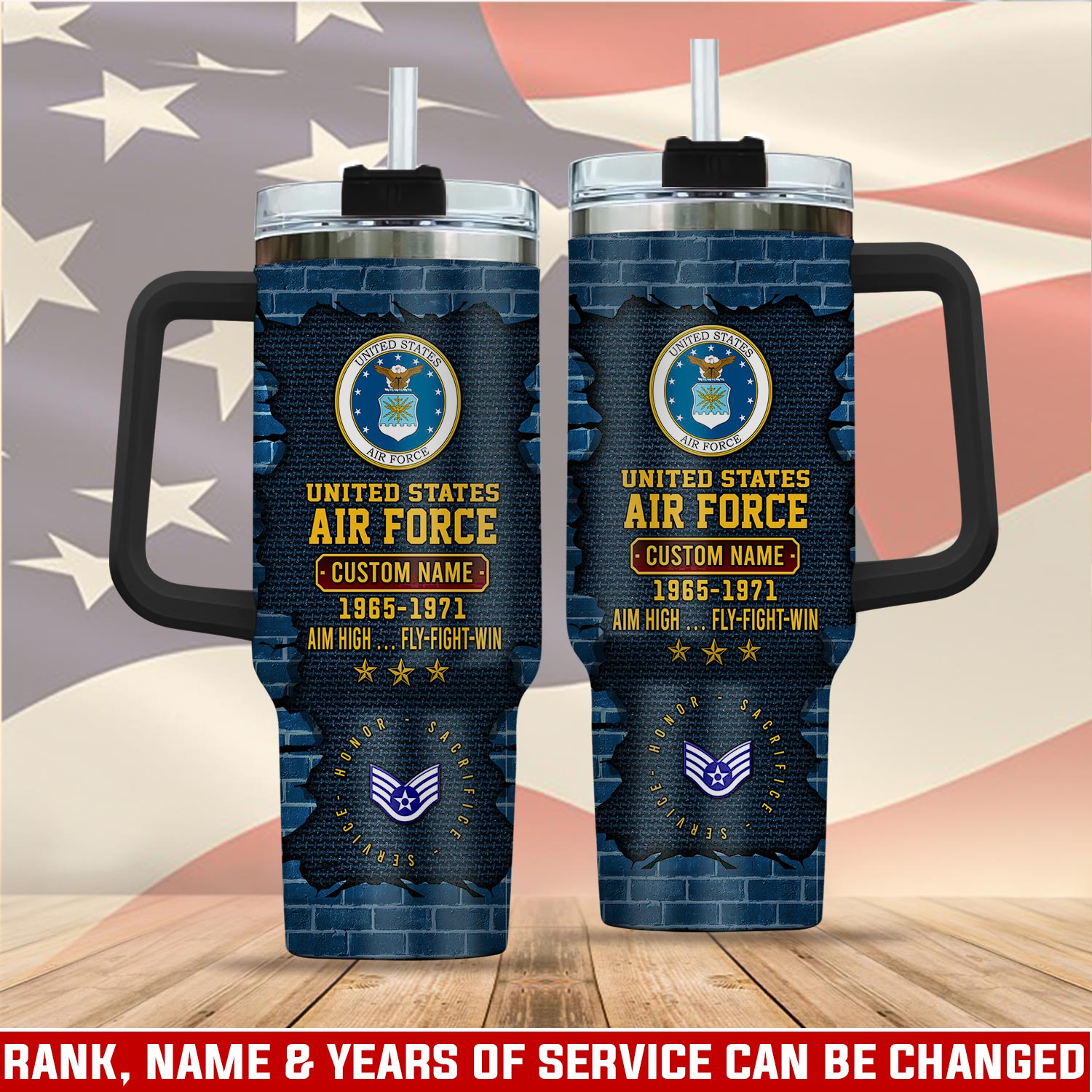 United States Air Force Custom Stanley Cup 40 oz 30 oz Tumbler With HandleTVC2301113