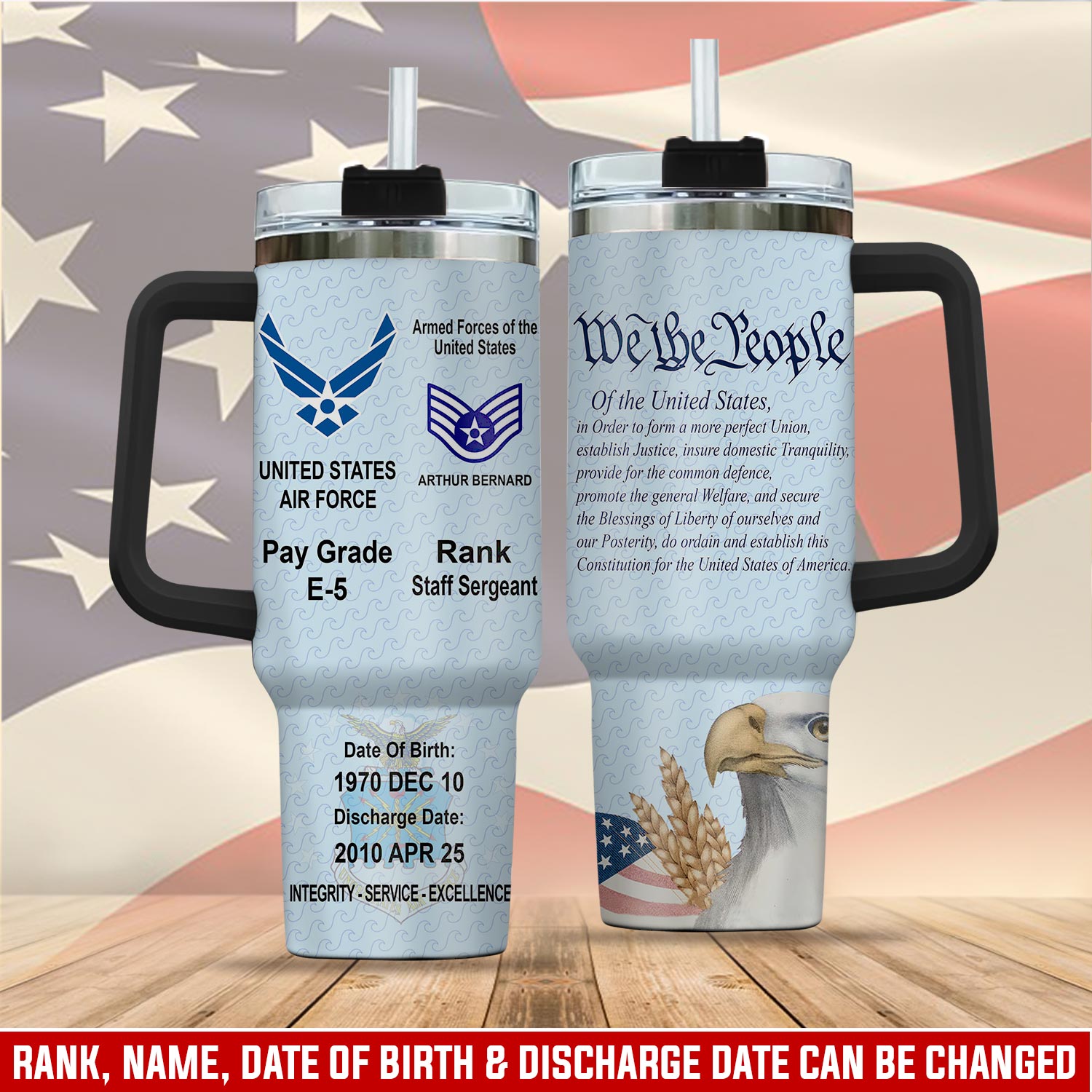 United States Air Force Custom Stanley Cup 40 oz 30 oz Tumbler With HandleTVC2301113