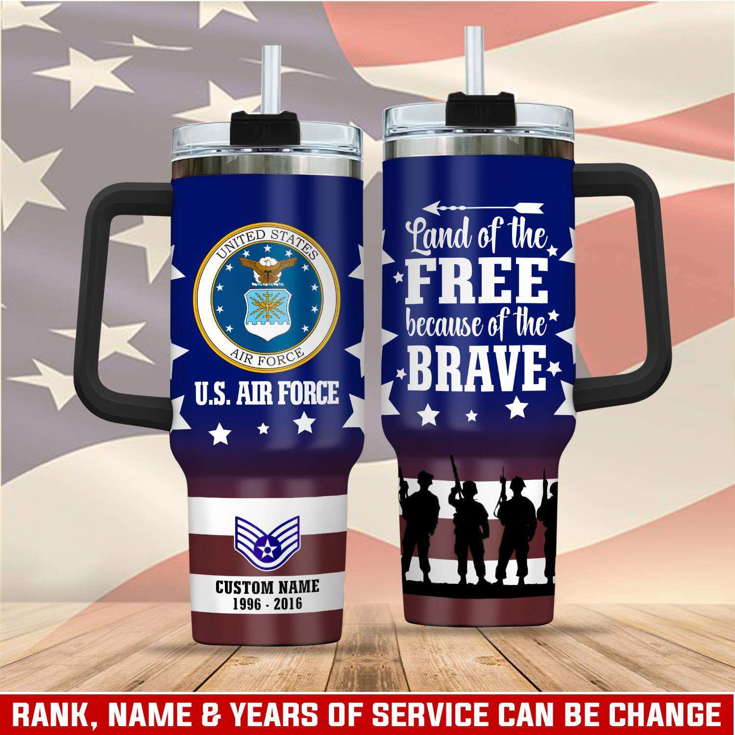 United States Air Force Custom Stanley Cup 40 oz 30 oz Tumbler With HandleTVC2301286