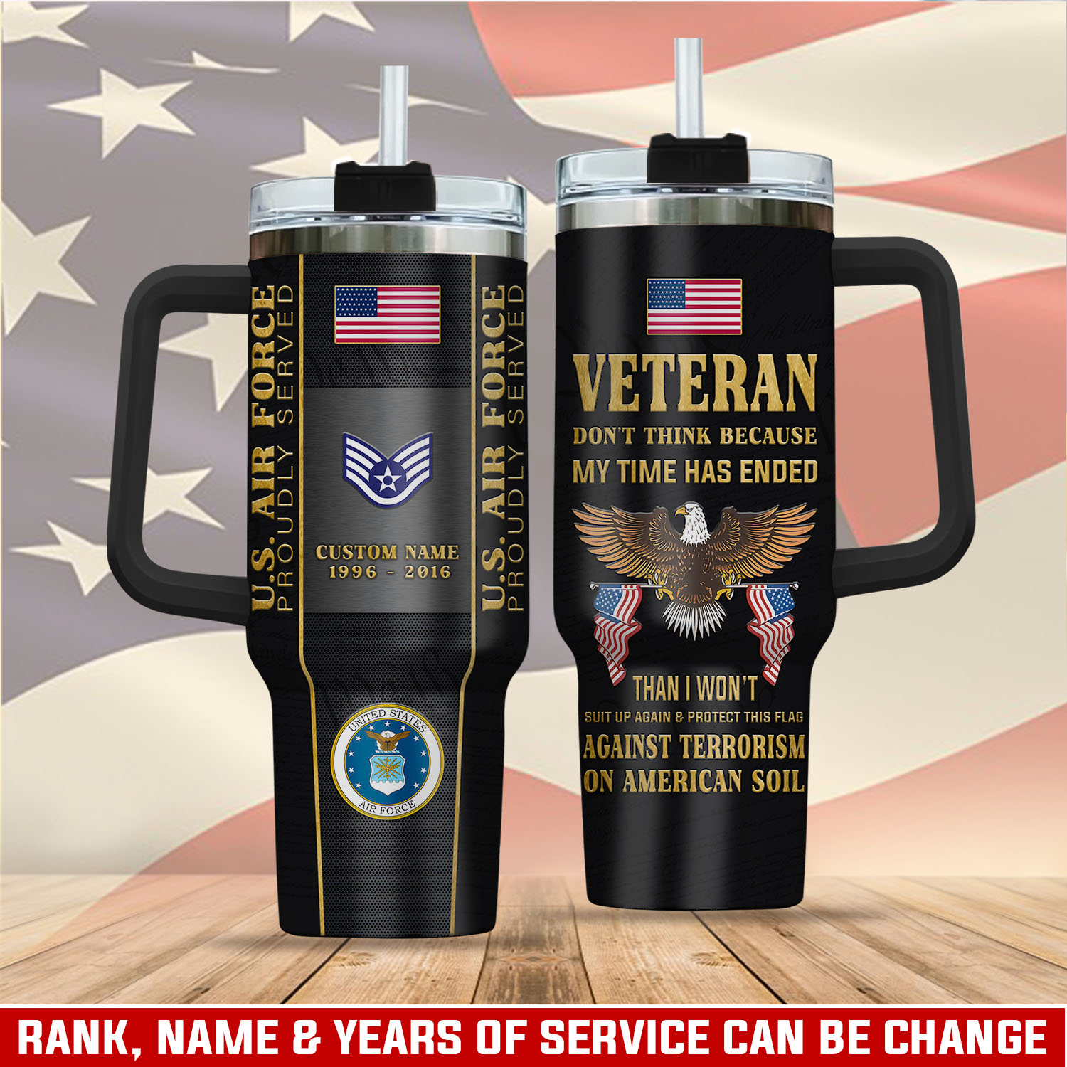 United States Air Force Custom Stanley Cup 40 oz 30 oz Tumbler With HandleTVC2301404