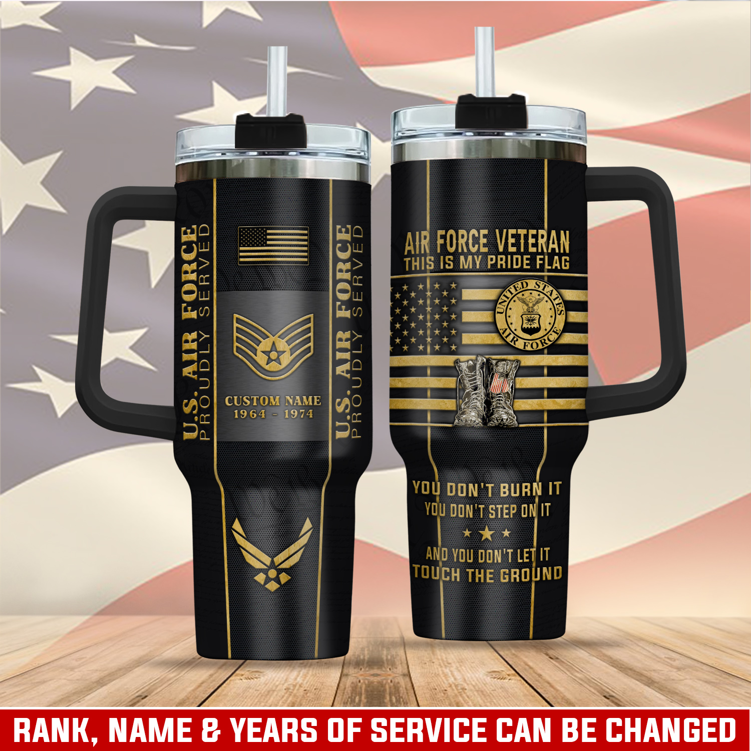 United States Air Force Custom Stanley Cup 40 oz 30 oz Tumbler With HandleTVC2301404