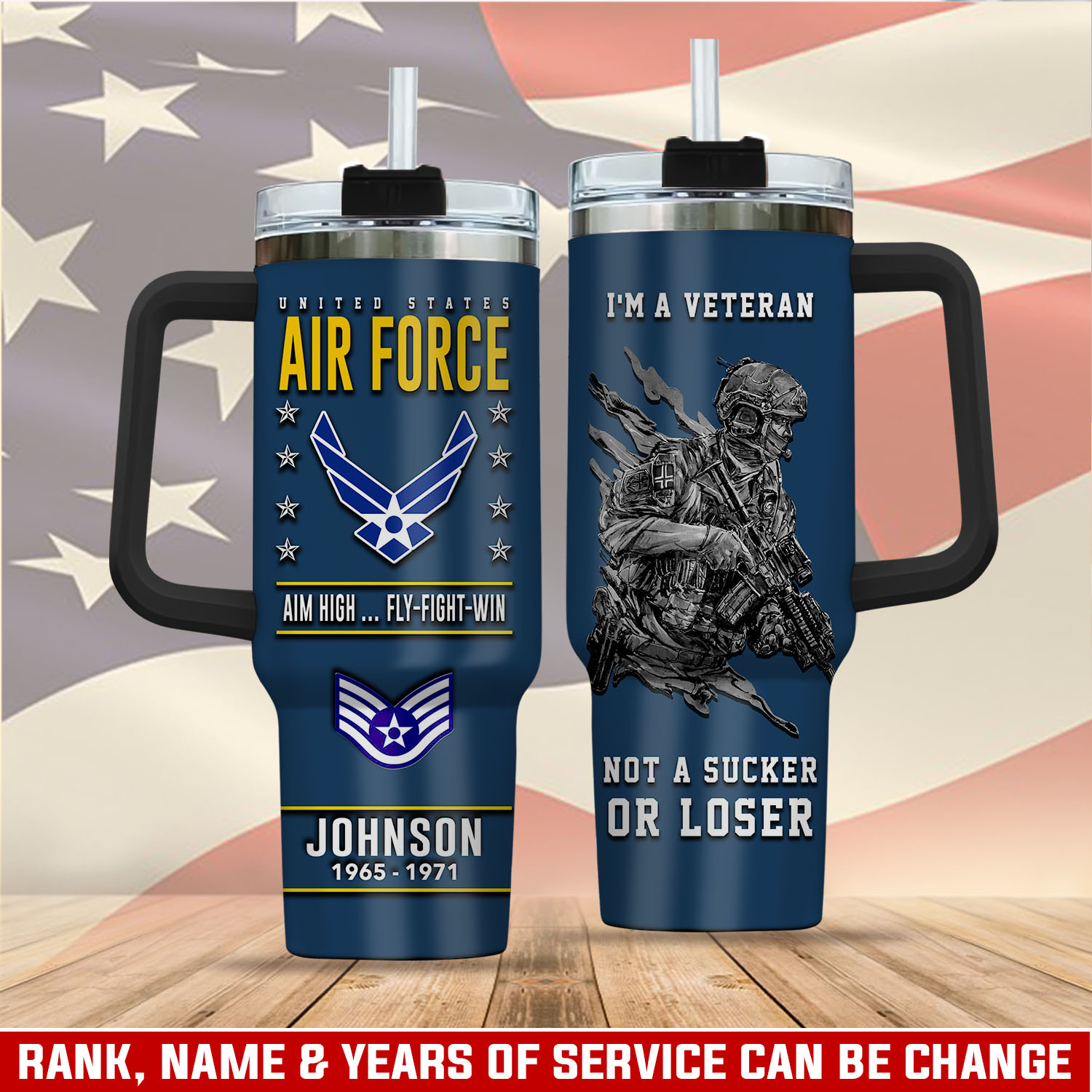 United States Air Force Custom Stanley Cup 40 oz 30 oz Tumbler With HandleTVC2301404