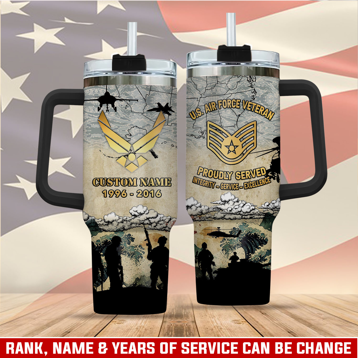 United States Air Force Custom Stanley Cup 40 oz 30 oz Tumbler With HandleTVC2301405