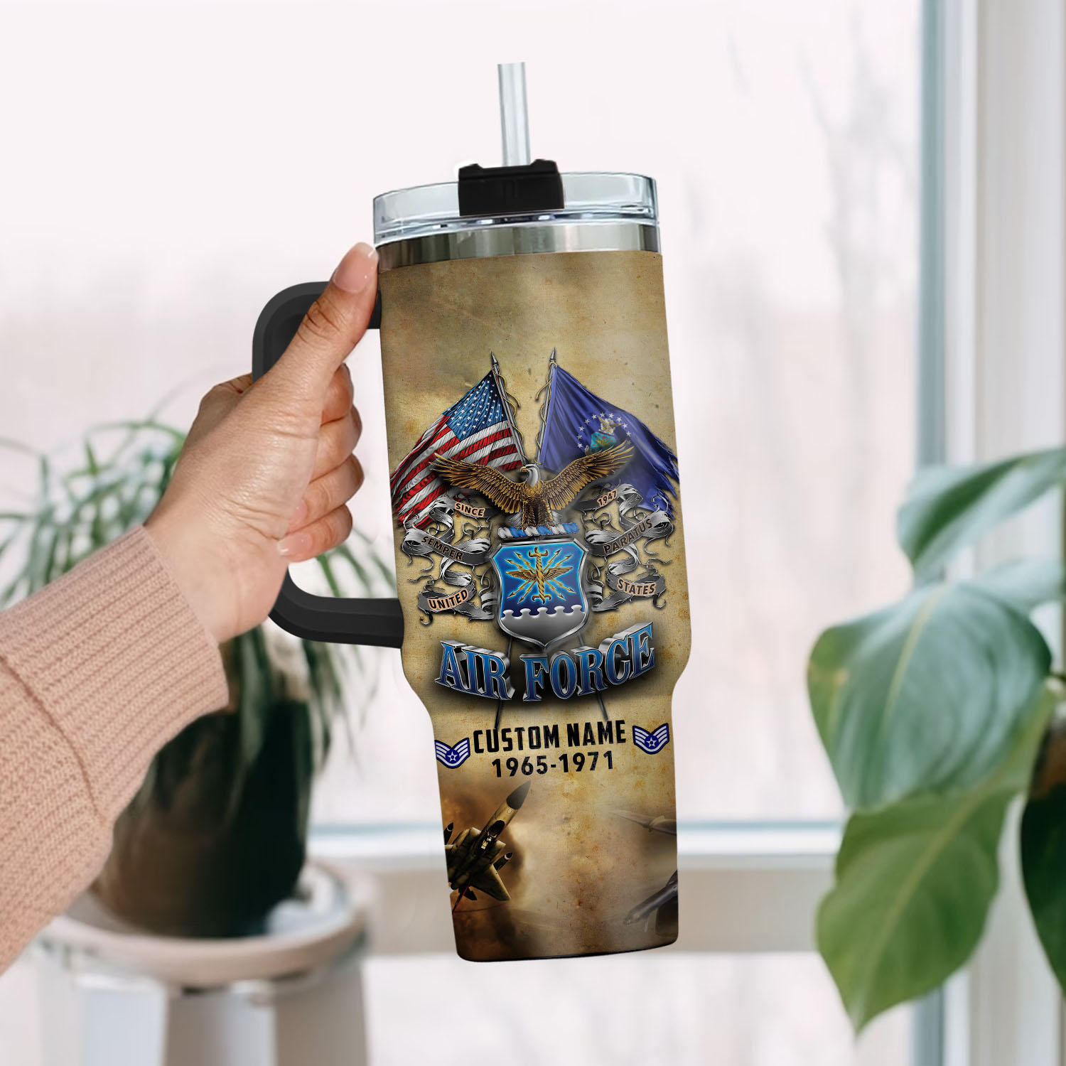 United States Air Force Custom Stanley Cup 40 oz 30 oz Tumbler With HandleTVC2301405 - Image 2