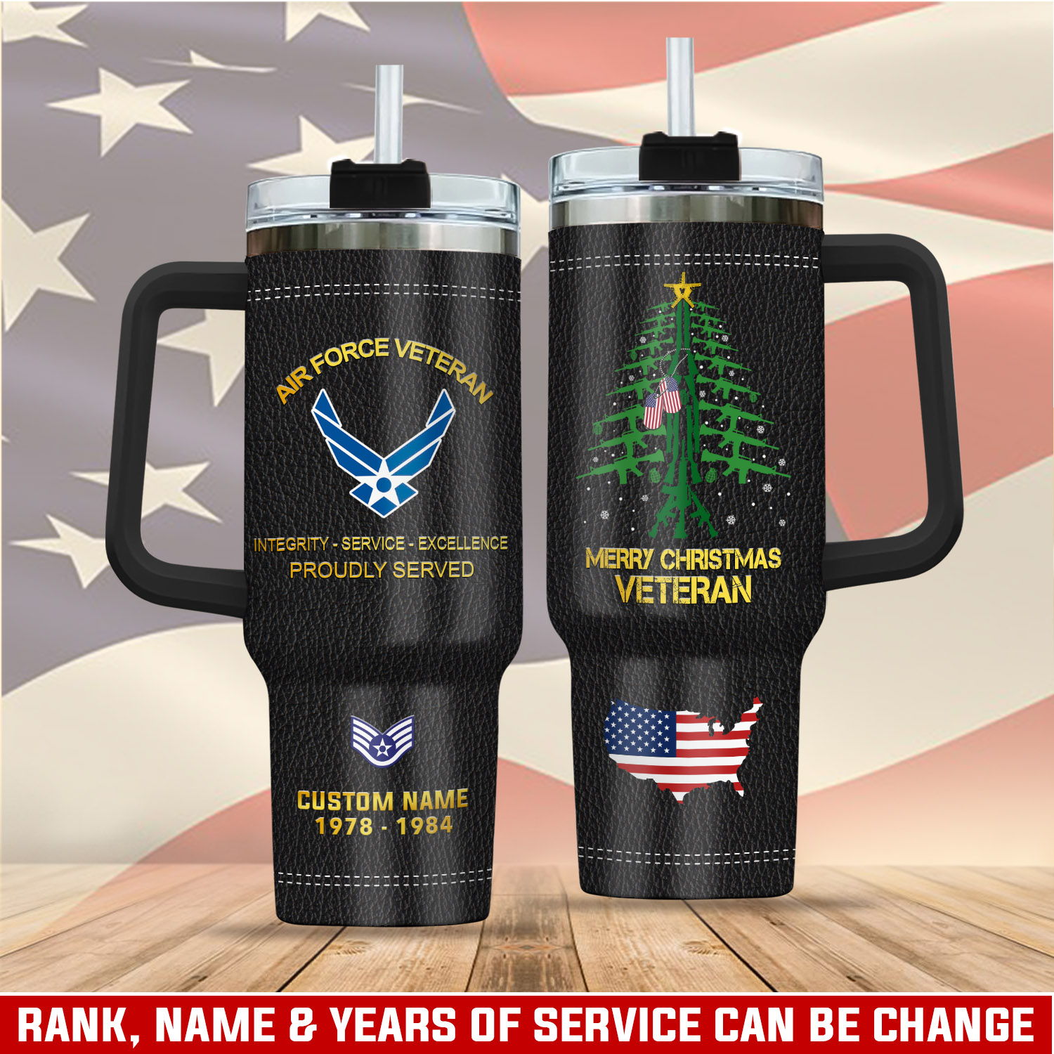 United States Air Force Custom Stanley Cup 40 oz 30 oz Tumbler With HandleTVC2301405