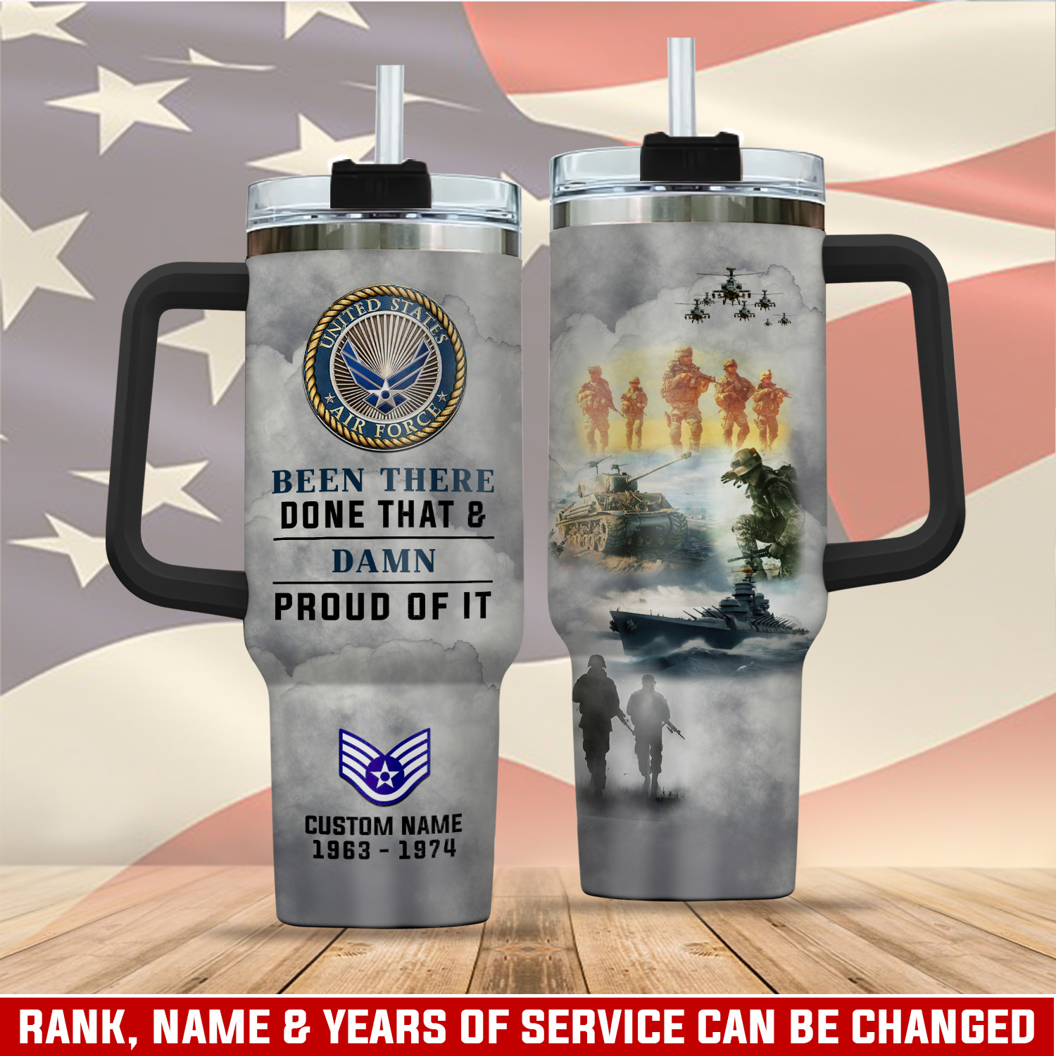 United States Air Force Custom Stanley Cup 40 oz 30 oz Tumbler With HandleTVC2301405