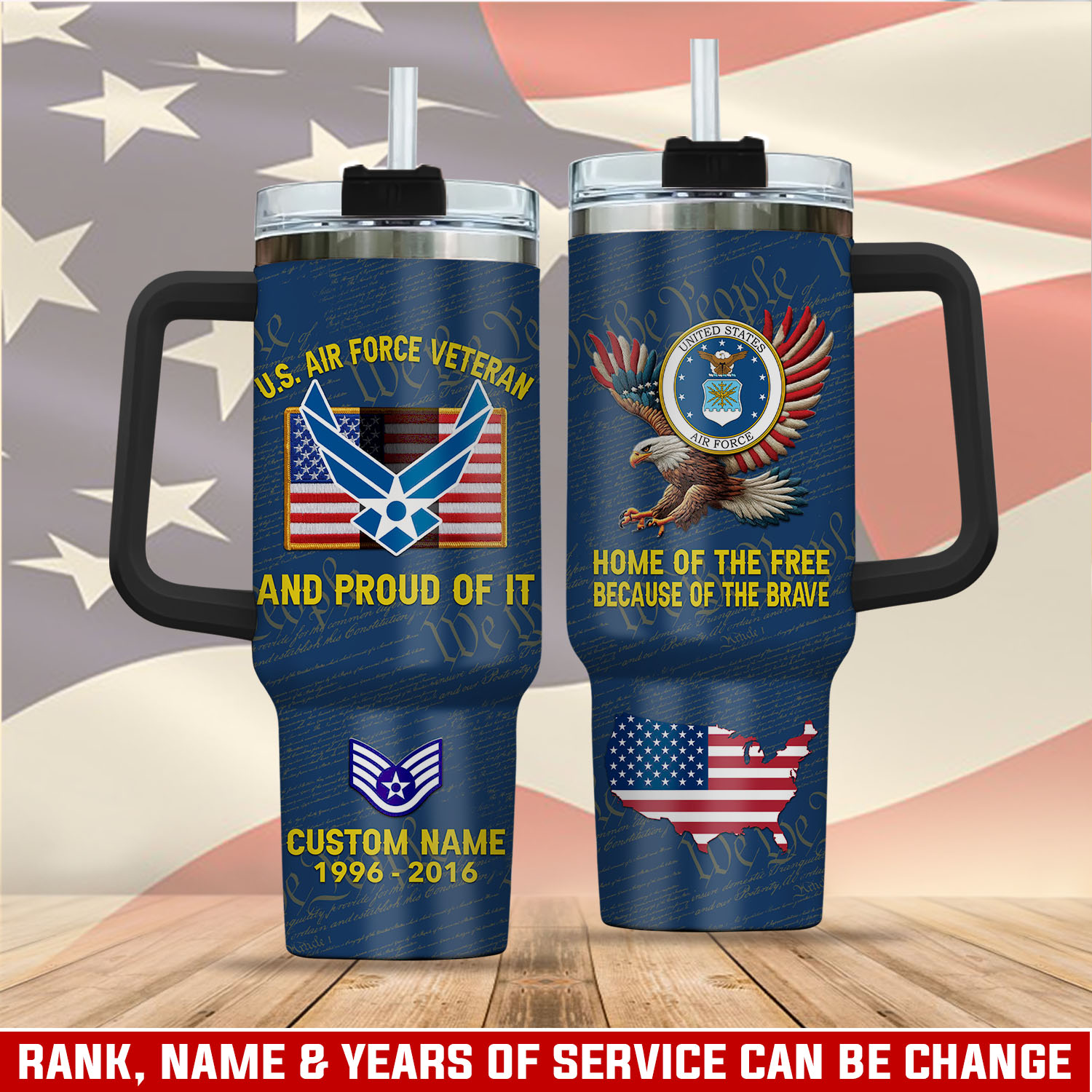 United States Air Force Custom Stanley Cup 40 oz 30 oz Tumbler With HandleTVC2301406