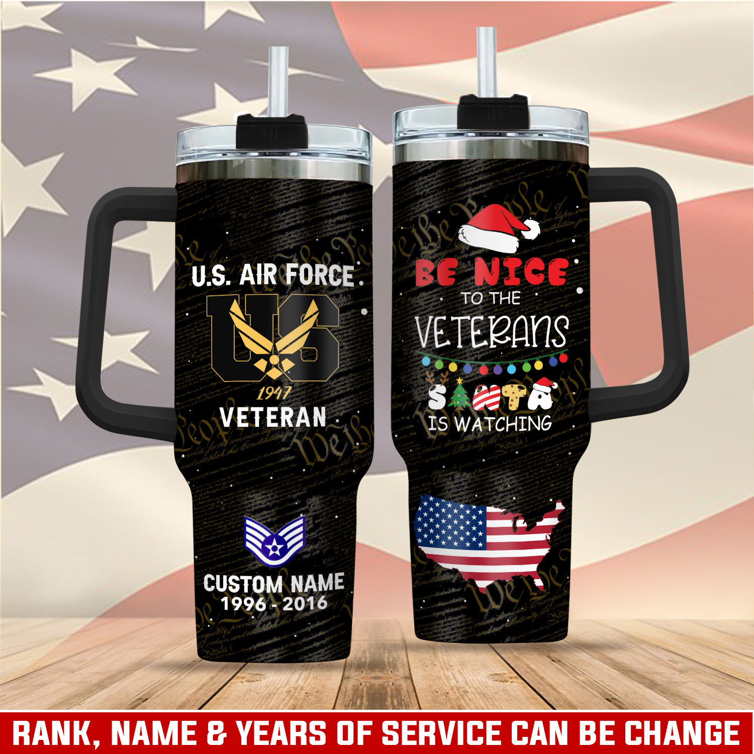 United States Air Force Custom Stanley Cup 40 oz 30 oz Tumbler With HandleTVC2301407