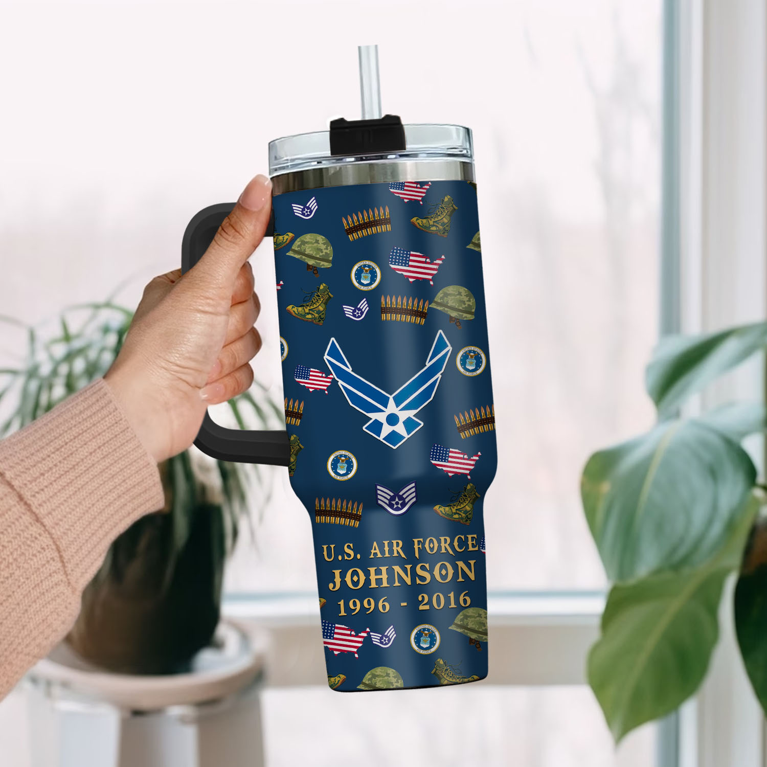 United States Air Force Custom Stanley Cup 40 oz 30 oz Tumbler With HandleTVC2301759 - Image 2