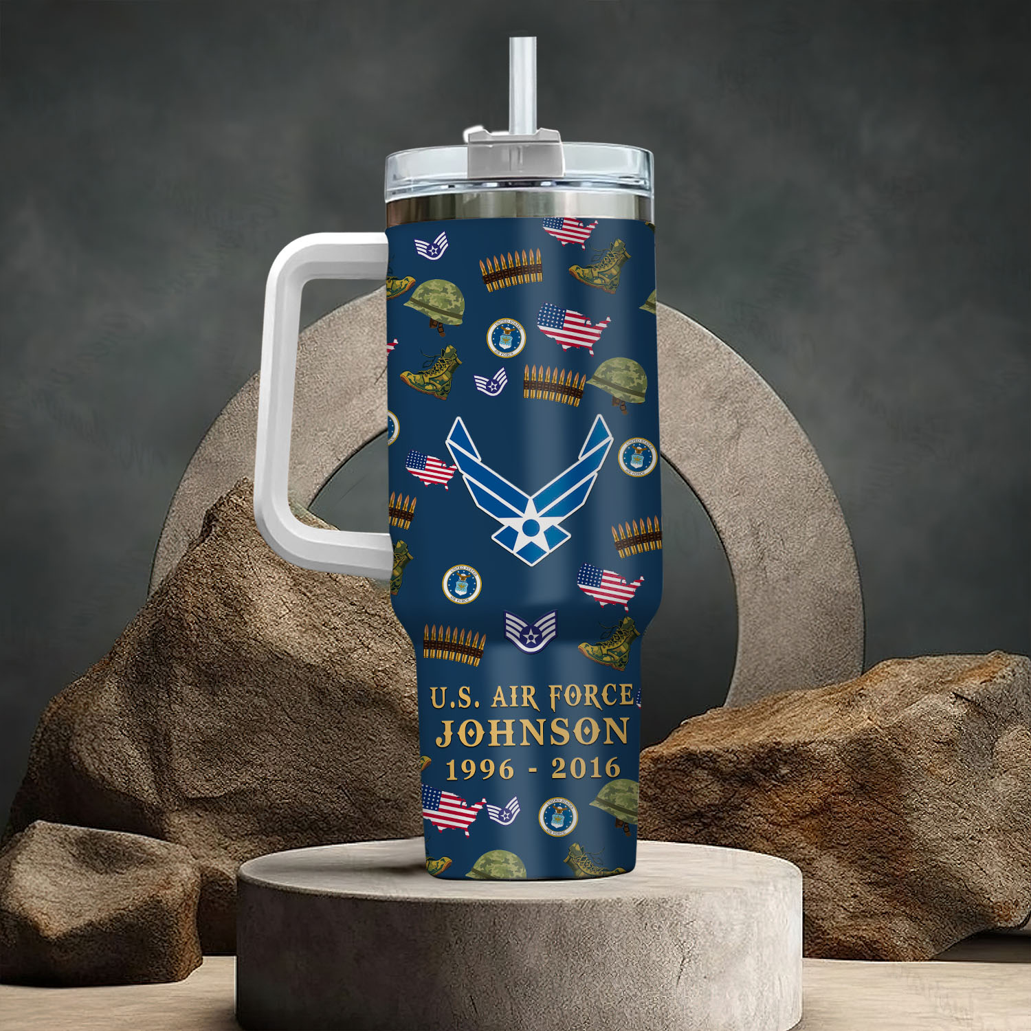 United States Air Force Custom Stanley Cup 40 oz 30 oz Tumbler With HandleTVC2301759 - Image 3