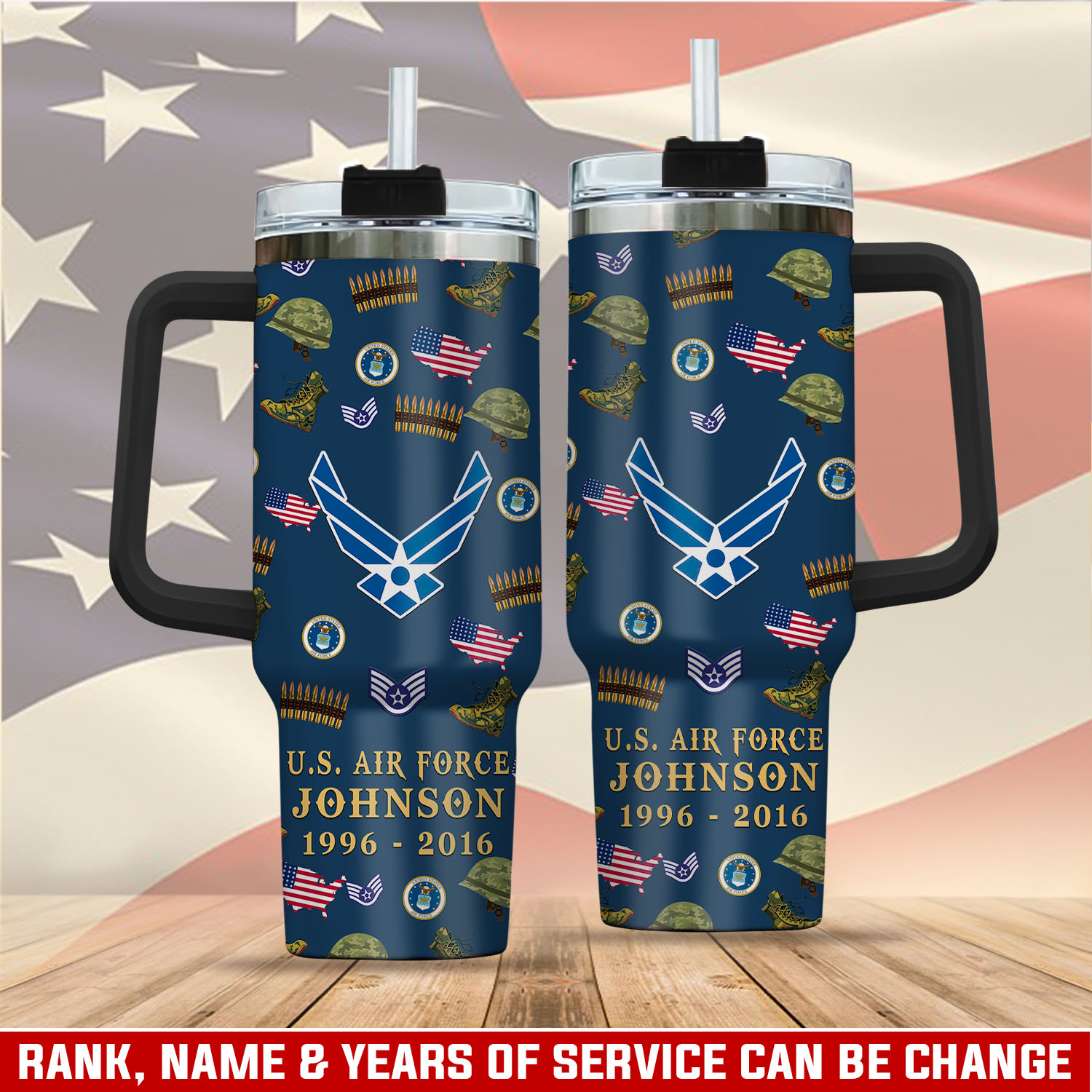 United States Air Force  Custom Stanley Cup 40 oz 30 oz Tumbler With HandleTVC2301759