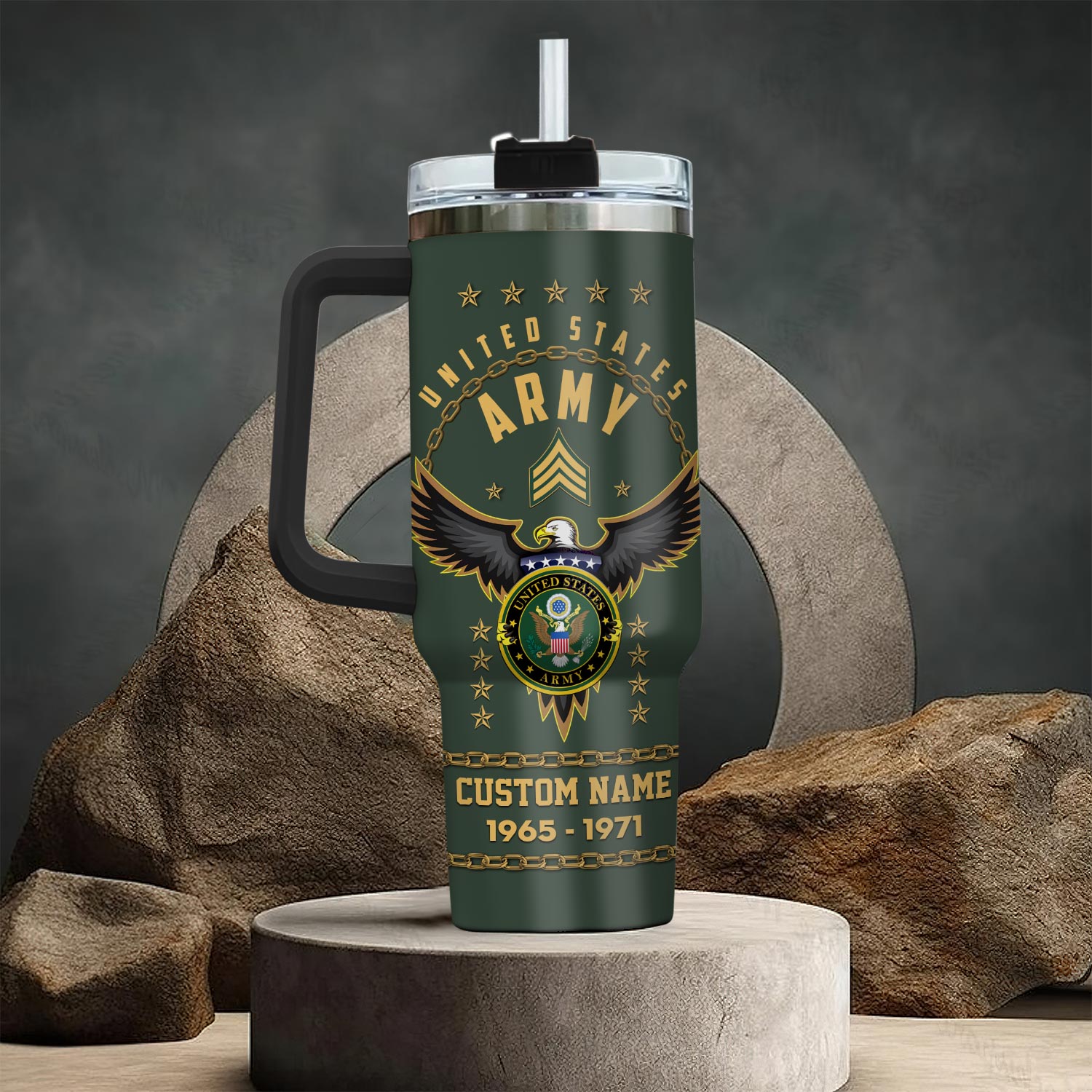 United States Army Branch Custom Stanley Cup 40 oz 30 oz Tumbler With HandleTVC2301761 - Image 3