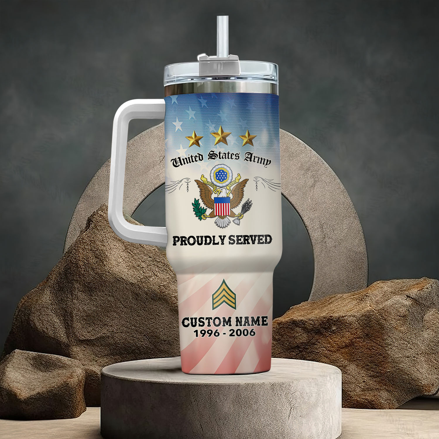 United States Army Custom Stanley Cup 40 oz 30 oz Tumbler With HandleTVC2301111 - Image 3