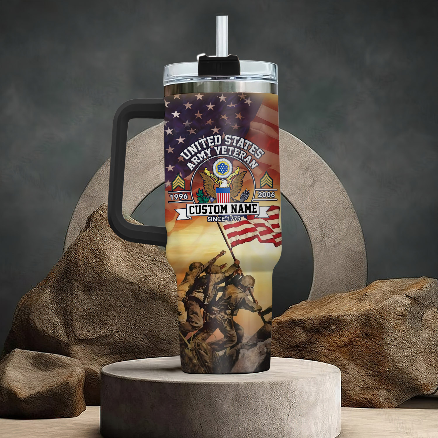 United States Army Custom Stanley Cup 40 oz 30 oz Tumbler With HandleTVC2301111 - Image 3