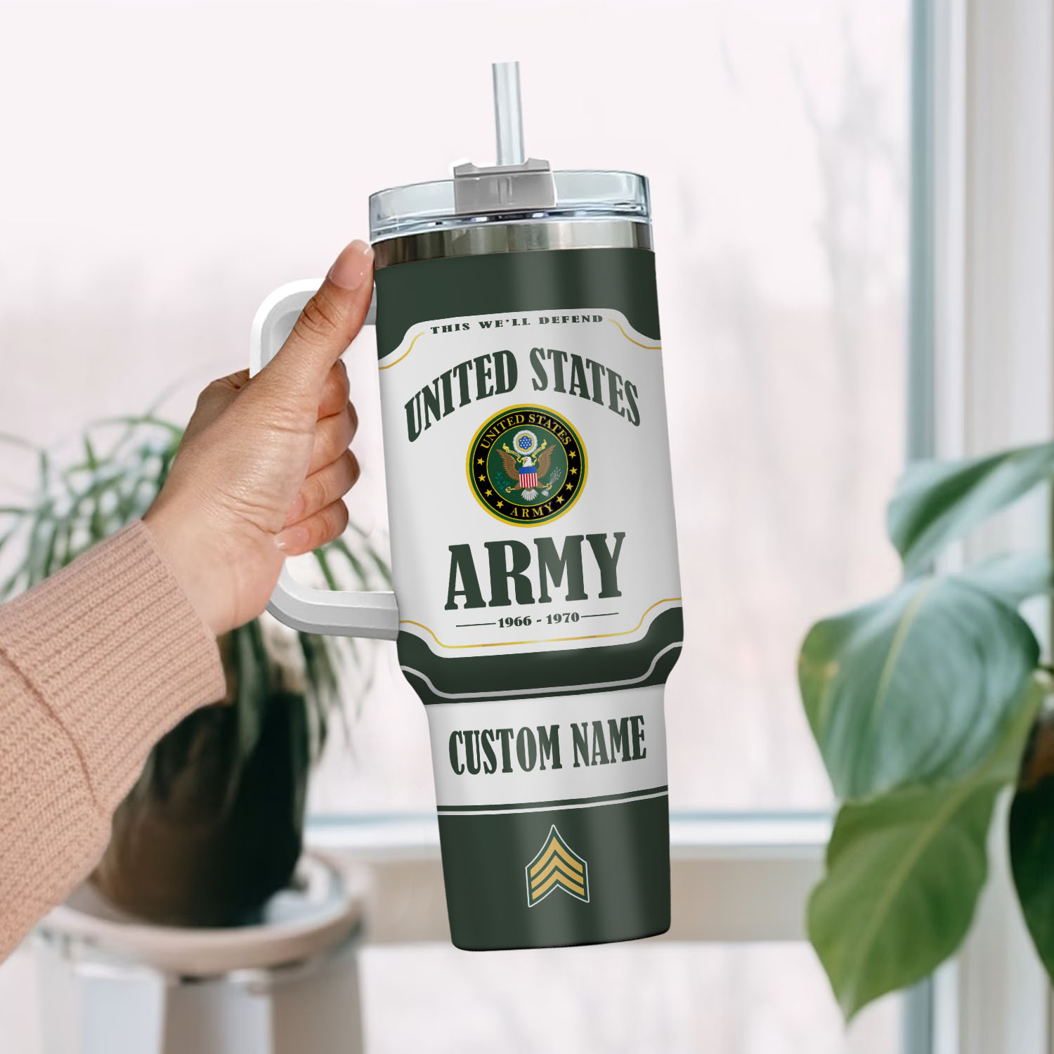 United States Army Custom Stanley Cup 40 oz 30 oz Tumbler With HandleTVC2301111 - Image 2