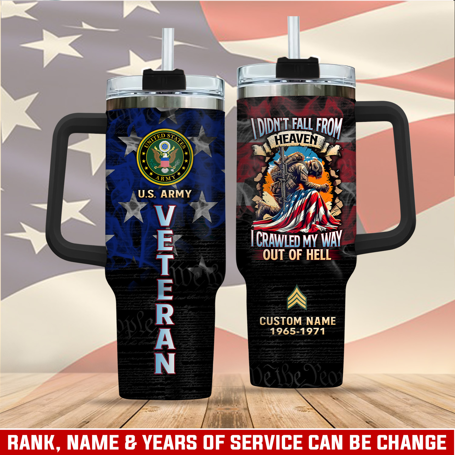 United States Army Custom Stanley Cup 40 oz 30 oz Tumbler With HandleTVC2301111