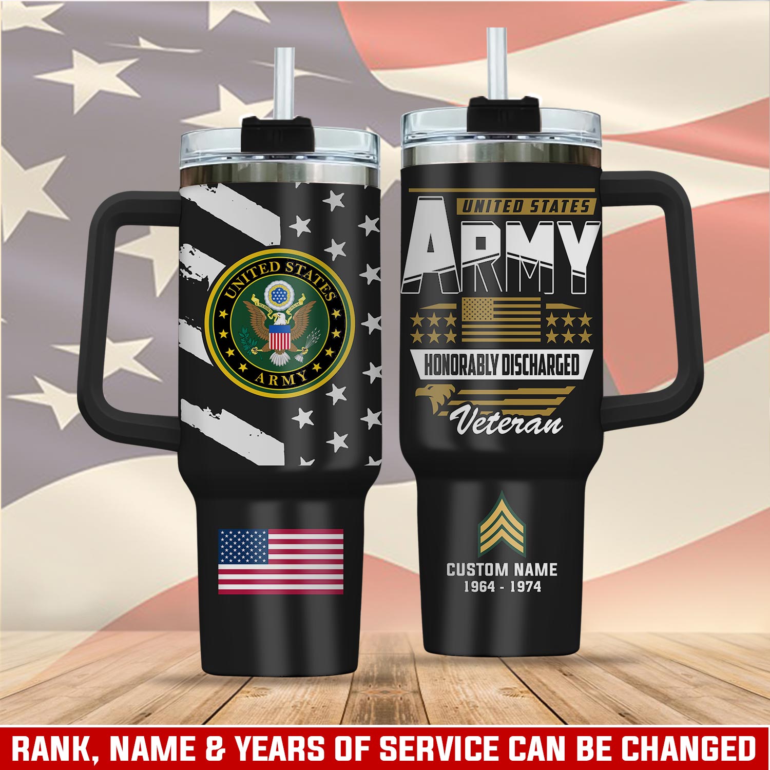 United States Army Custom Stanley Cup 40 oz 30 oz Tumbler With HandleTVC2301112