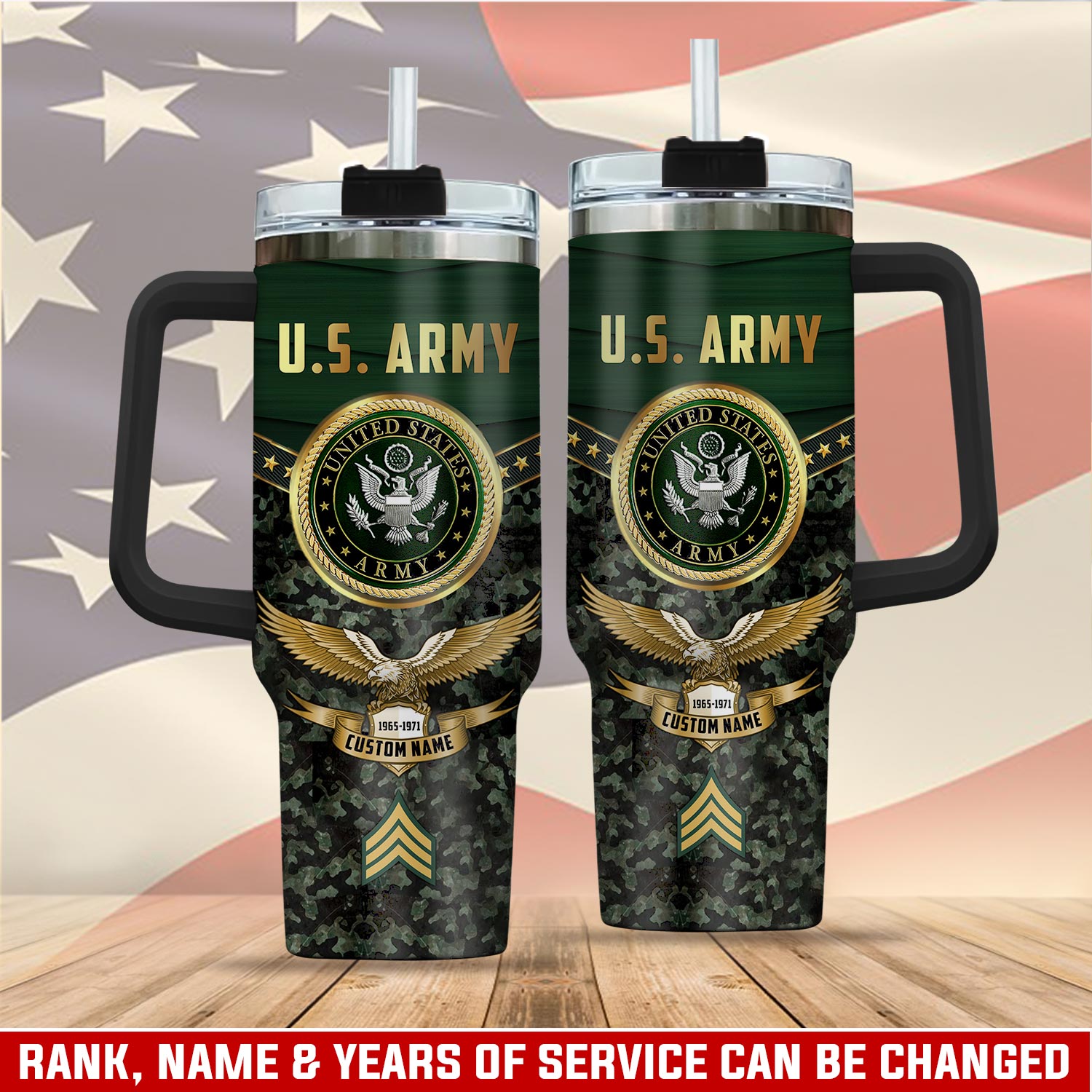 United States Army Custom Stanley Cup 40 oz 30 oz Tumbler With HandleTVC2301112